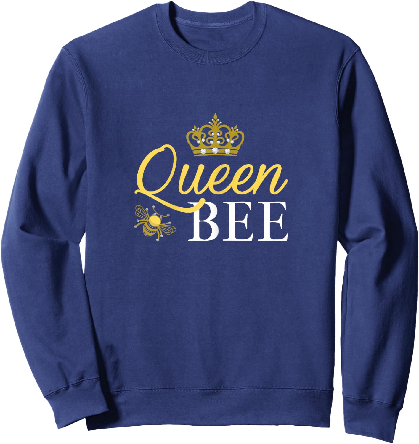 Queen Bee Graphic Beekeeper Hive Beekeping Honey Bee Lover Sweatshirt - Sweatshirt | Navy