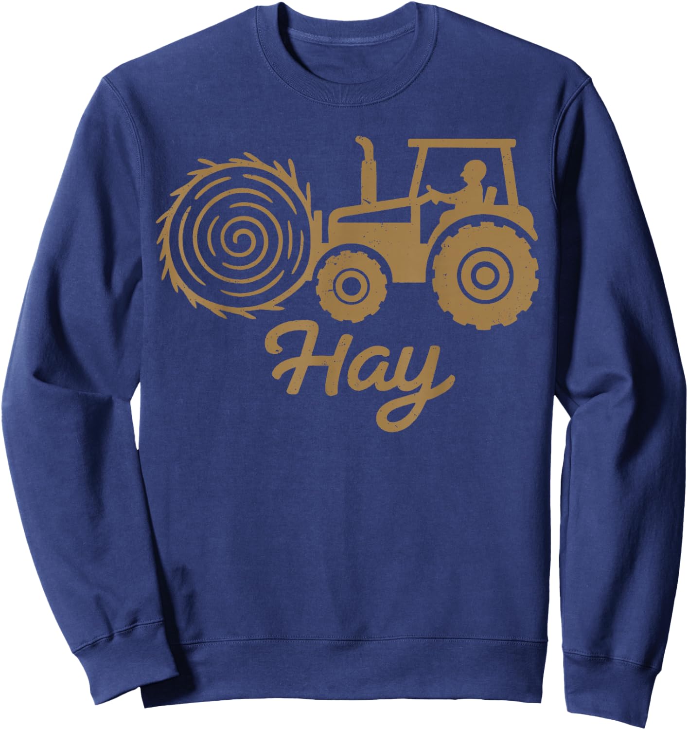 Tractor Hay Farming Farmer Country Life Design Sweatshirt - Sweatshirt | Navy