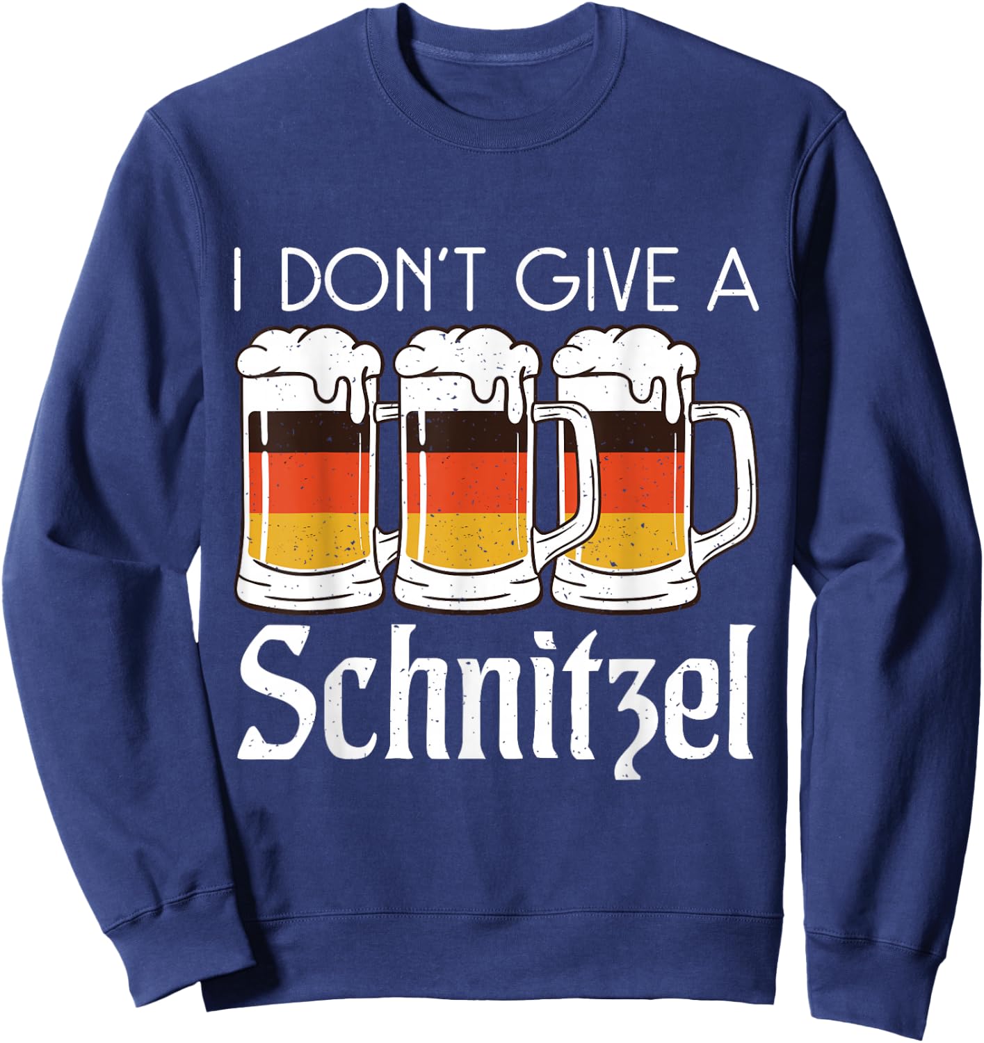 I dont give a Schnitzel Funny German Schnitzel Sweatshirt - Sweatshirt | Navy
