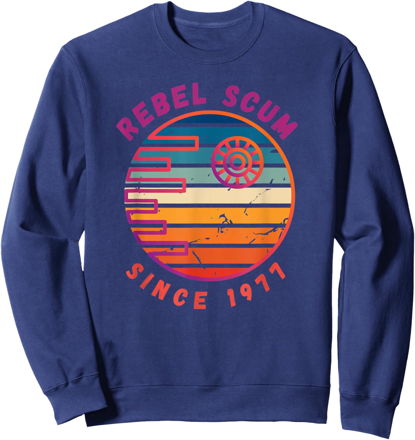 Funny 70`s Sci-Fi Movie Geek Mom Dad Brother Sister Sweatshirt - Sweatshirt | Navy