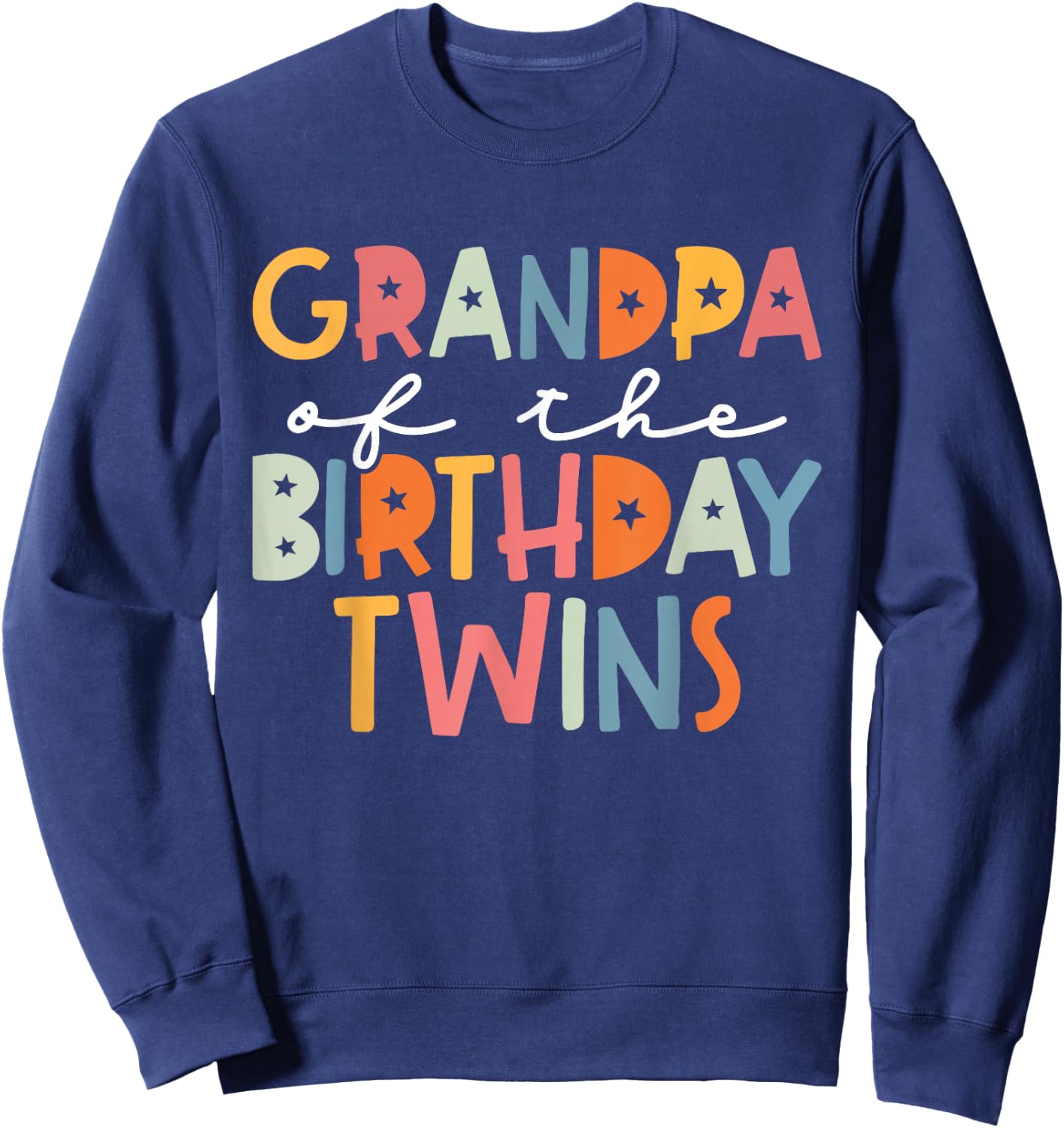 Grandpa Of The Birthday Twins Kids Great Grandpa Of Twins Sweatshirt - Sweatshirt | Navy