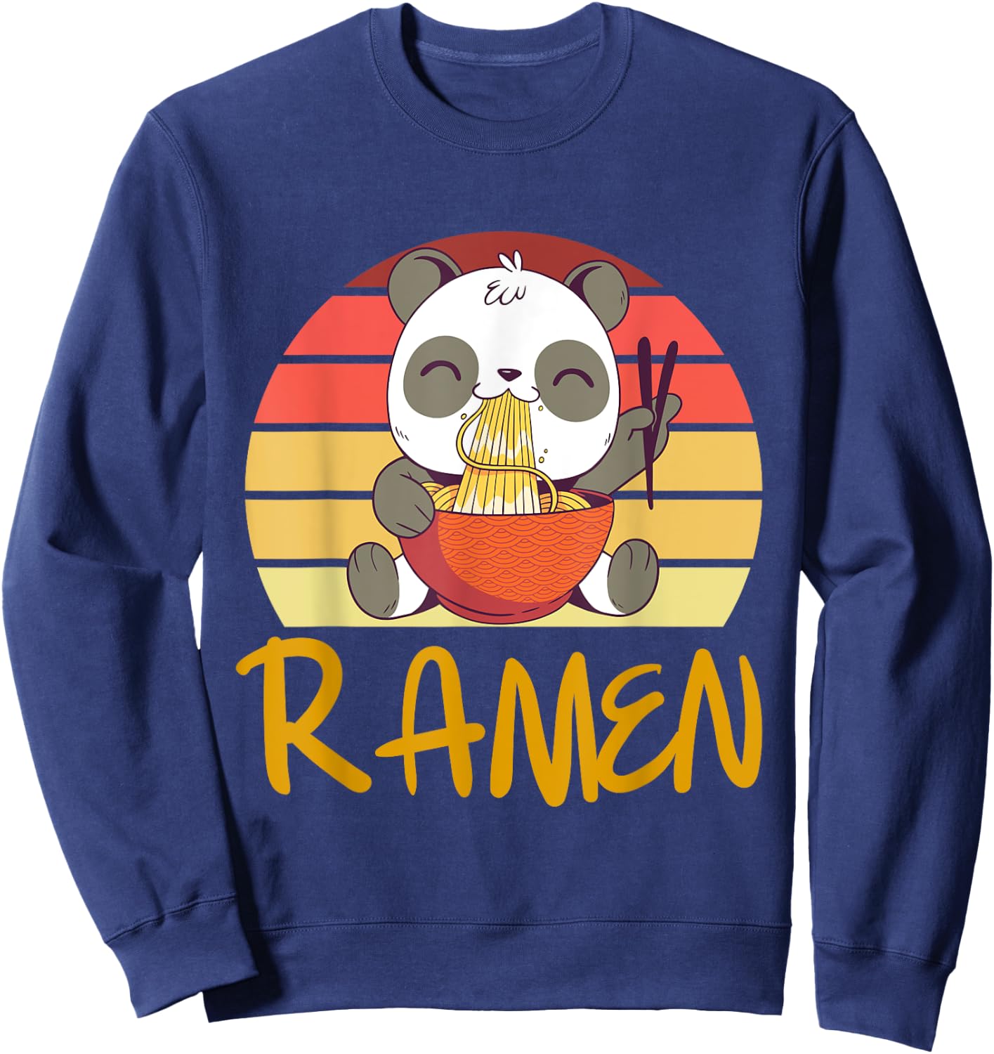 Maruchan Ramen Noodles Large Ramen Noodles Chicken Ramen Sweatshirt - Sweatshirt | Navy