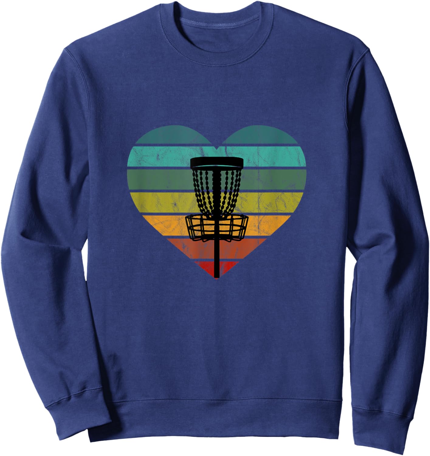 Disc Golf Frisbee Basket Target Basket Catch Basket I Love Disc Golf Sweatshirt - Sweatshirt | Navy