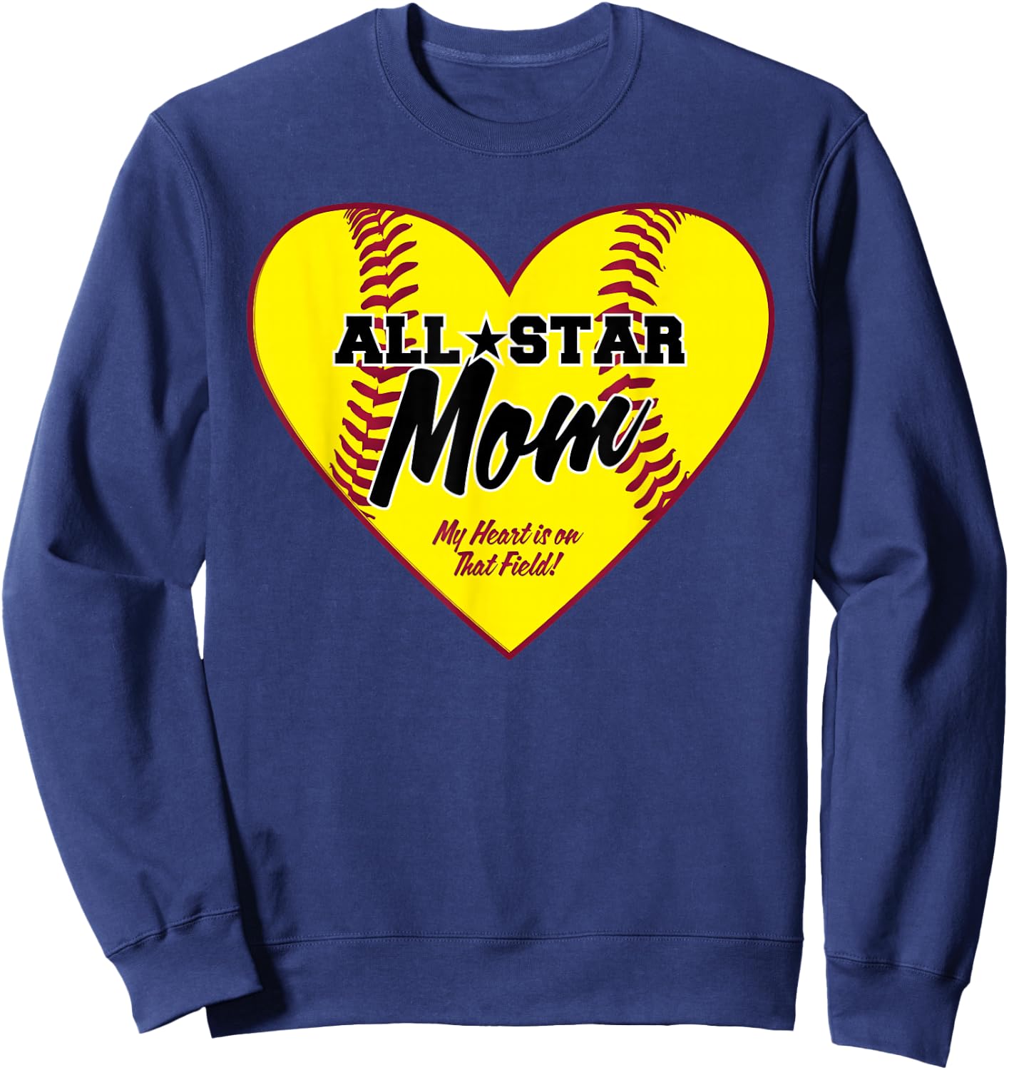 All-Star Softball Mom Sweatshirt - Sweatshirt | Navy