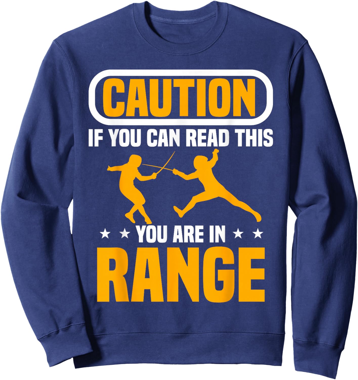 Fencing Combat Sport Foil Epee Sabre Fence Sword Fencer Sweatshirt - Sweatshirt | Navy