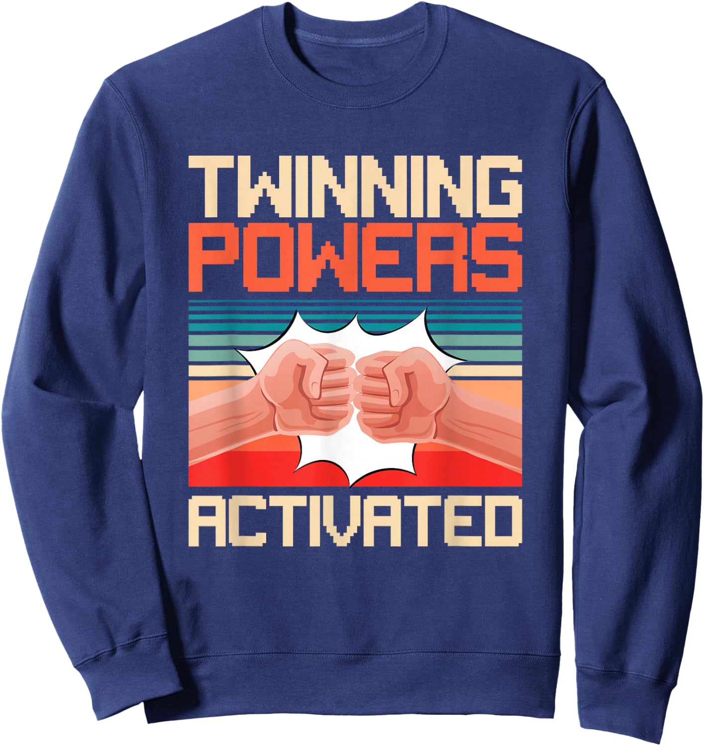 Funny Best Friend Twin BFF Twins Day Twinning With My Bestie Sweatshirt - Sweatshirt | Navy