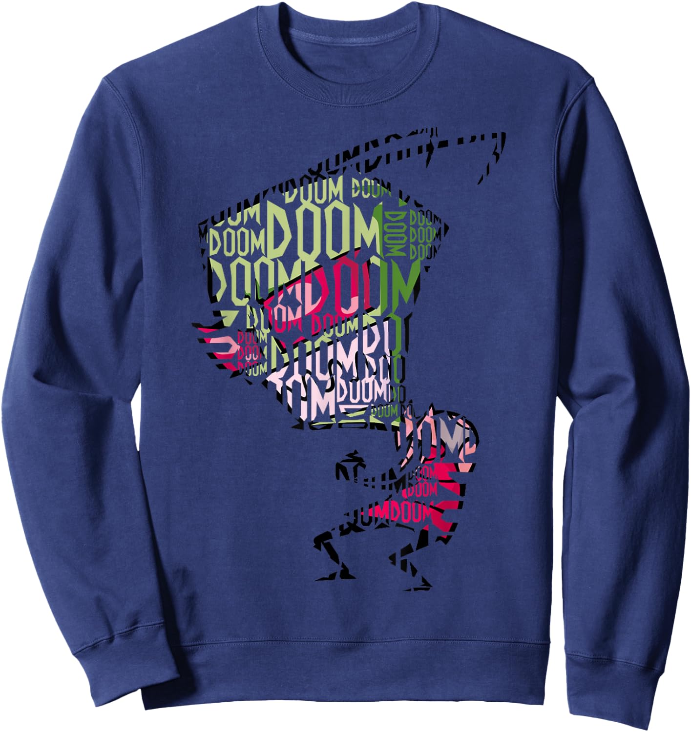 Invader Zim Doom Text Fill Sweatshirt - Sweatshirt | Navy