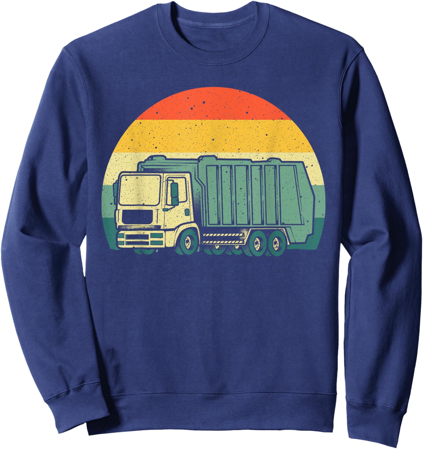 Funny Garbage Truck Design For Kids Men Women Trash Truck Sweatshirt - Sweatshirt | Navy