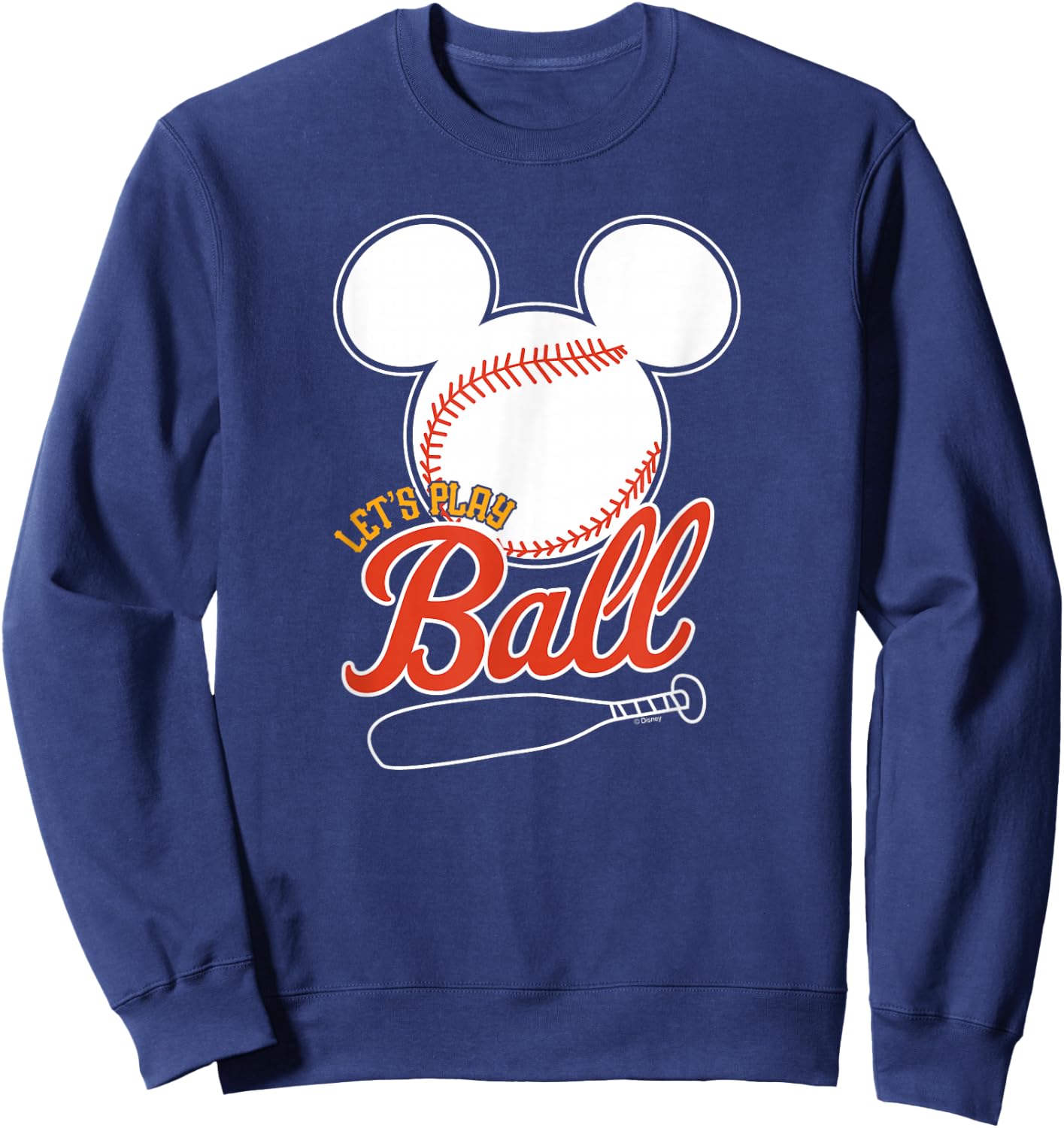 Disney - Mickey Lets Play Ball Baseball Sweatshirt - Sweatshirt | Navy