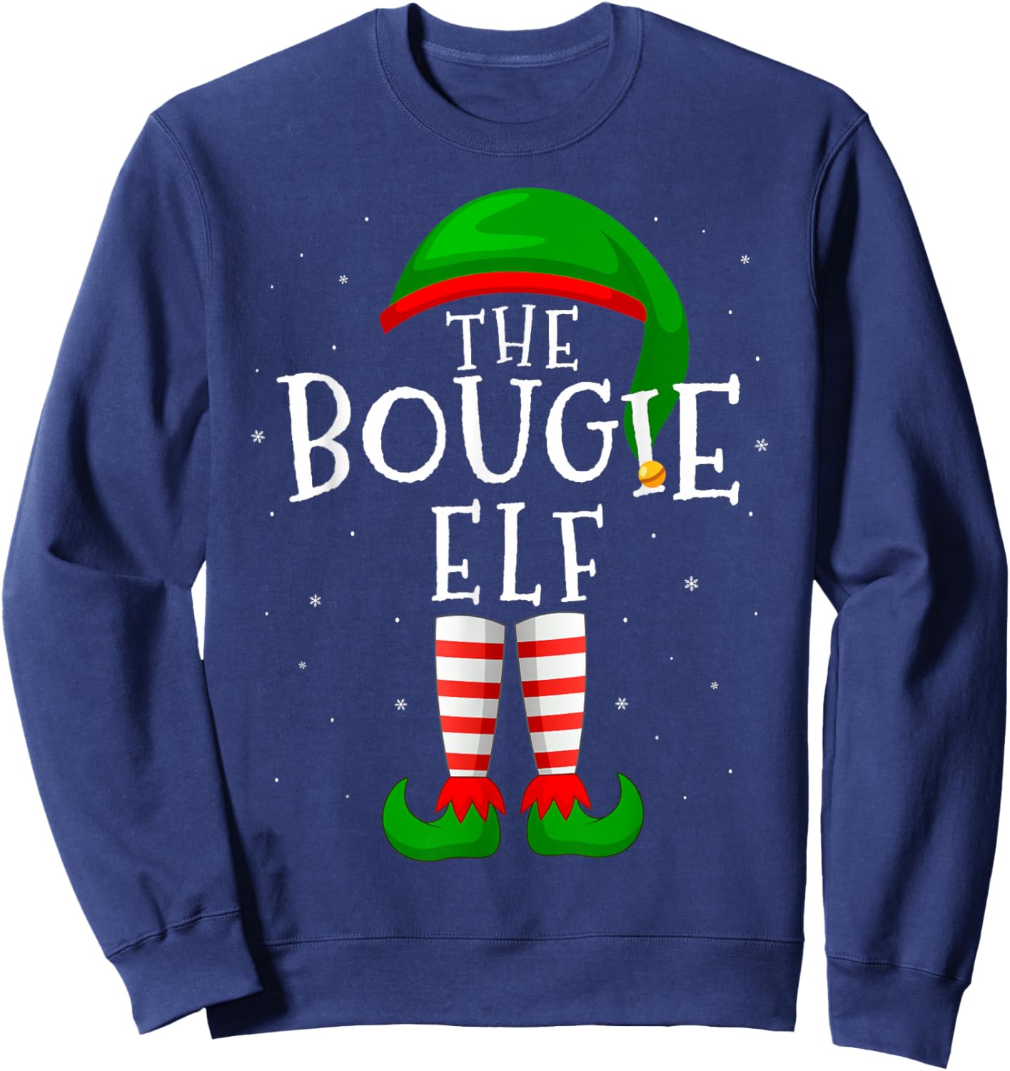 The Bougie Elf Funny Matching Family Group Christmas Gift Sweatshirt - Sweatshirt | Navy