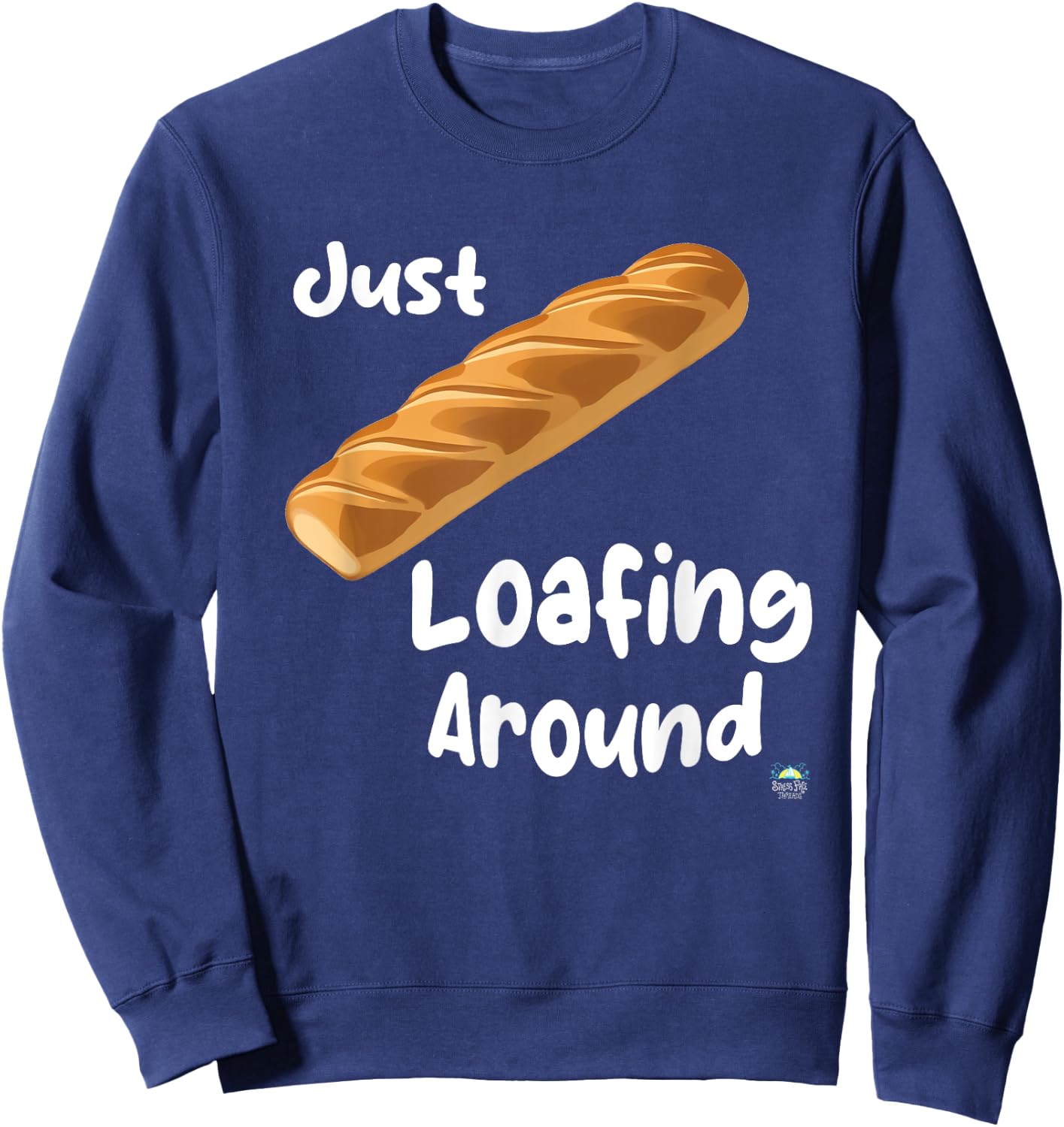 Just Loafing Around Bread Sweatshirt - Sweatshirt | Navy