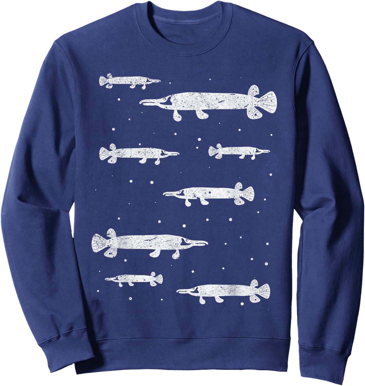 Gar Fishes Gar Fish Gar Fishing Lover Garfishing Garfish Sweatshirt - Sweatshirt | Navy