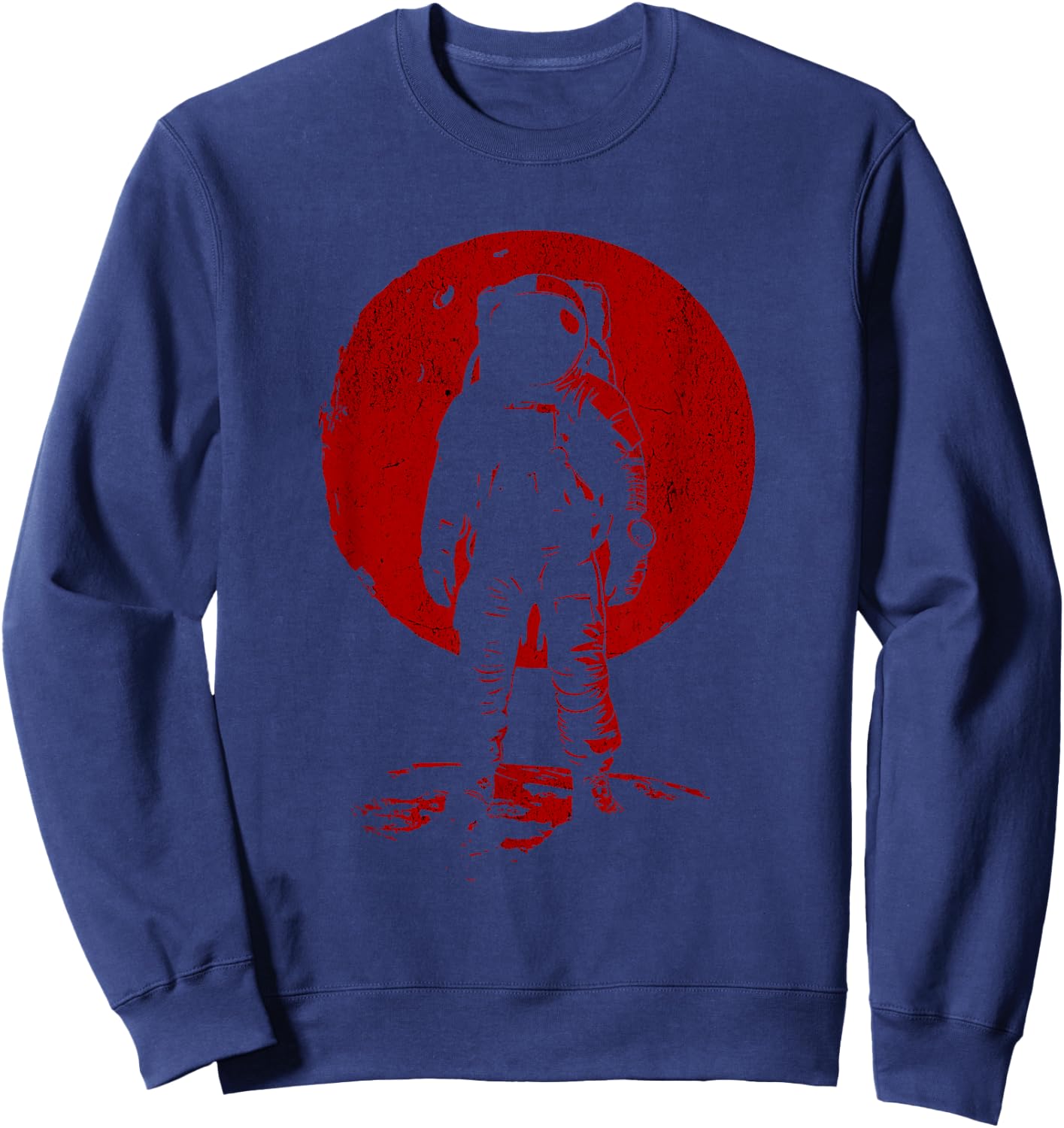 Red Moon Astronaut Sweatshirt - Sweatshirt | Navy