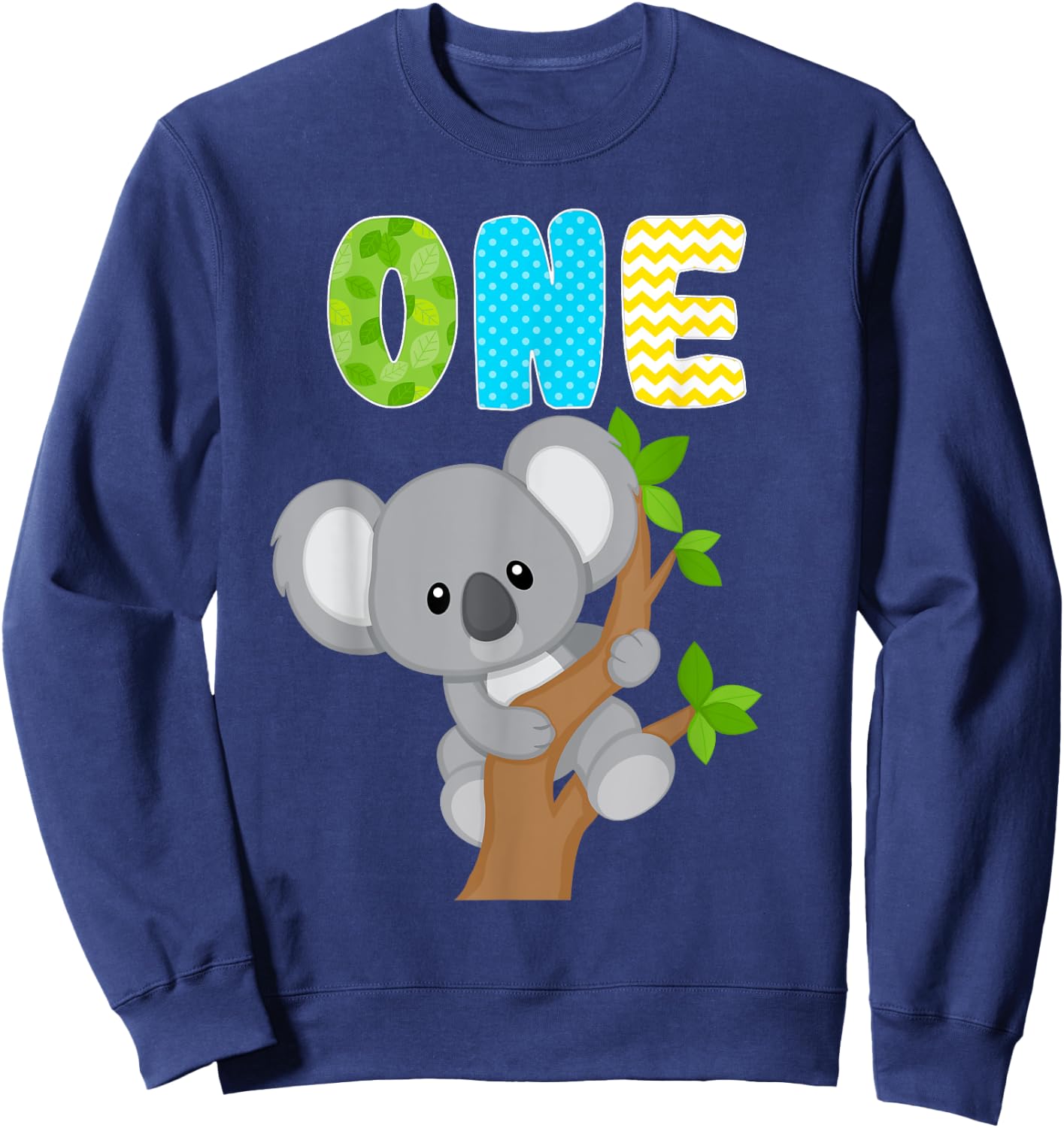 Koala Bear 1st Birthday 1 Year Old Birthday Boy Koalas Bday Sweatshirt - Sweatshirt | Navy