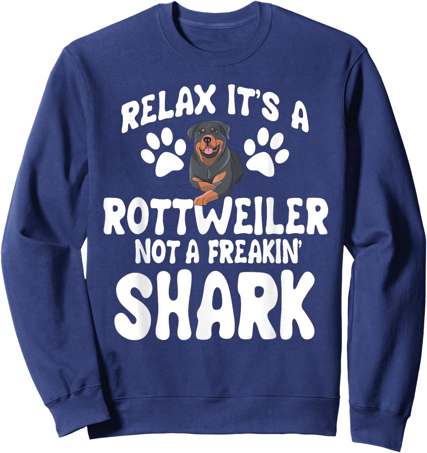 Rottweiler Breeders Dog Owner Fur Parent Pet Lover Women Sweatshirt - Sweatshirt | Navy