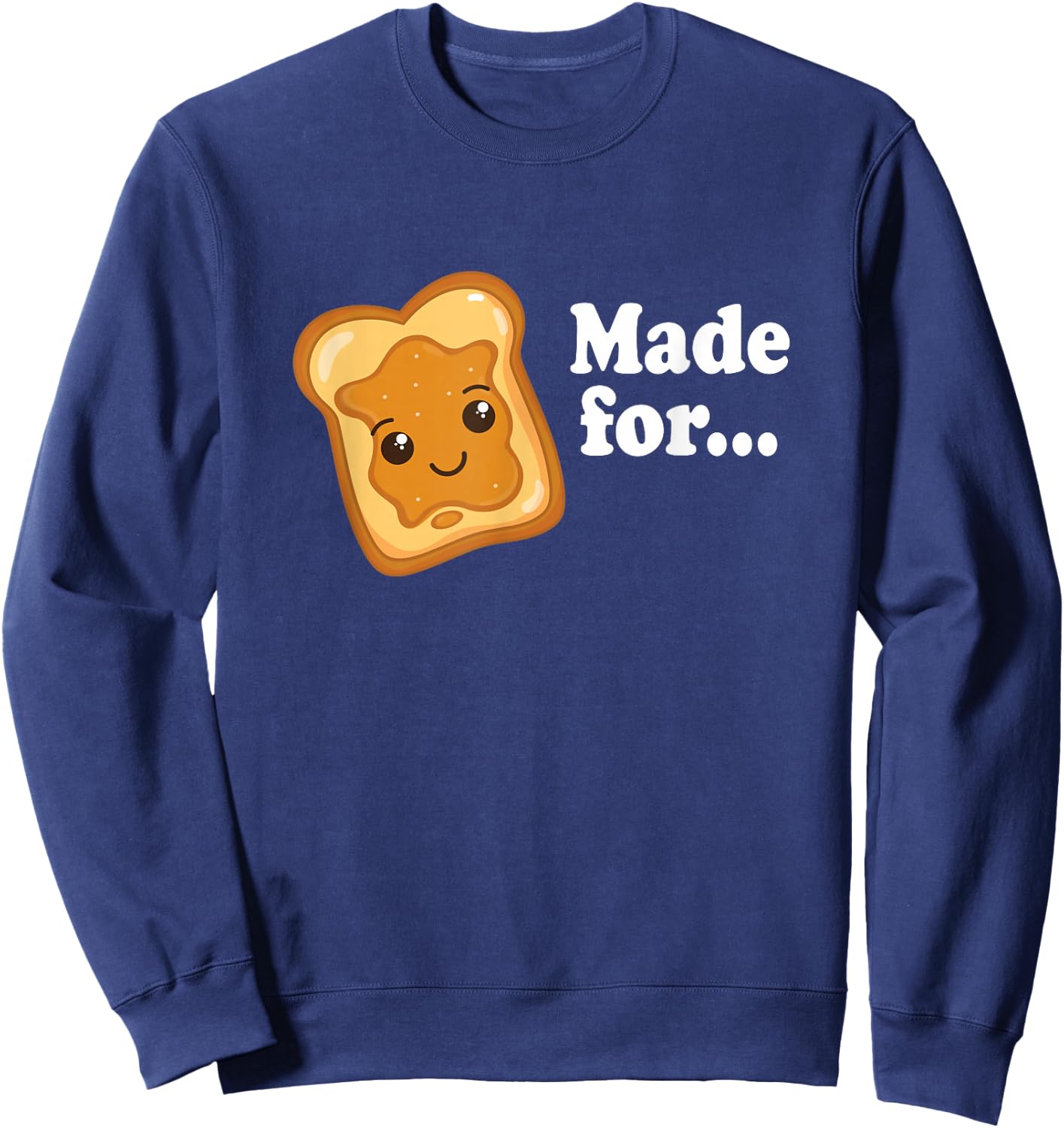 Jelly & Peanut Butter Men Women Valentine Matching Couple Sweatshirt - Sweatshirt | Navy
