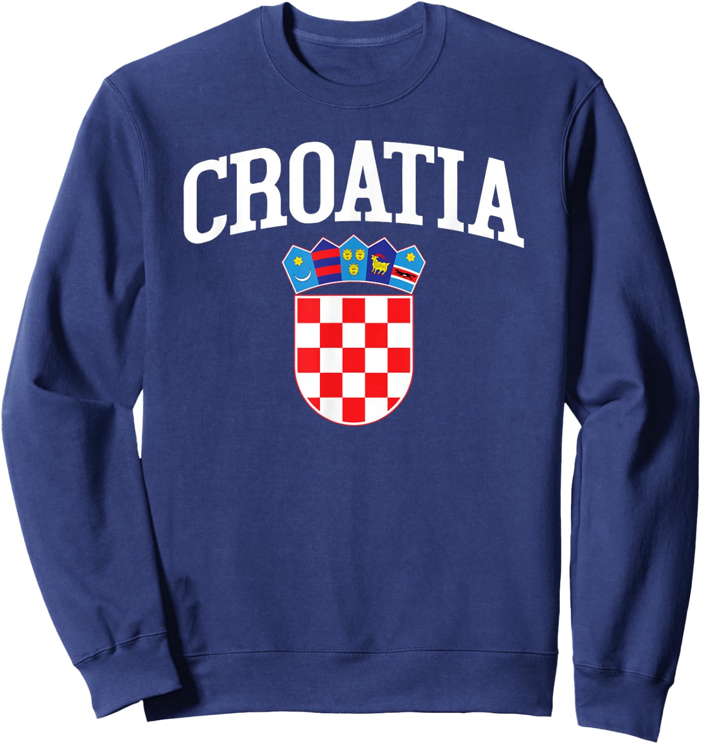 Hrvatska Croatian Croatia Flag Gift Croats Sweatshirt - Sweatshirt | Navy