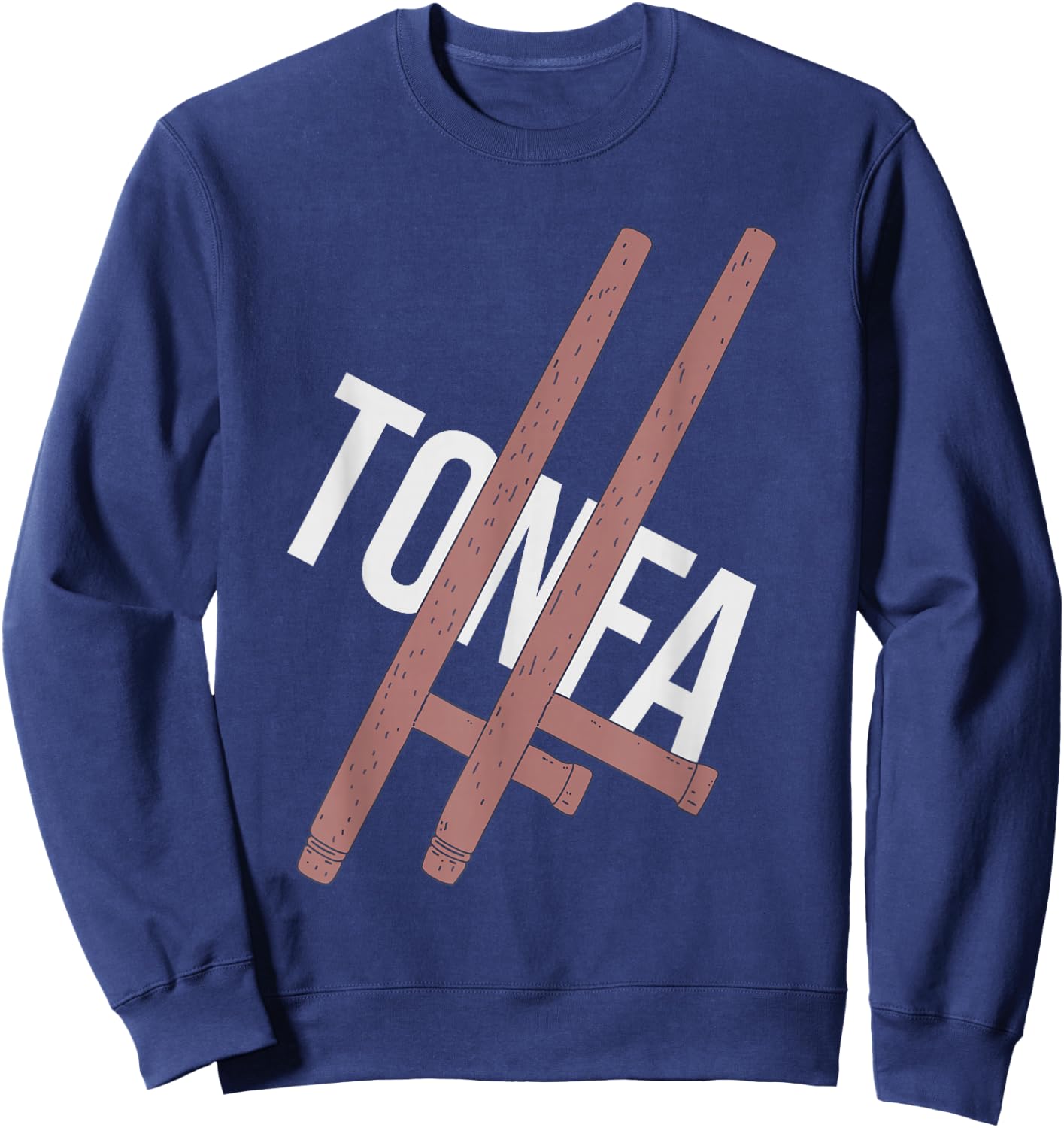 Tonfa - Tong Fa Pair - Okinawan Fighting Sweatshirt - Sweatshirt | Navy