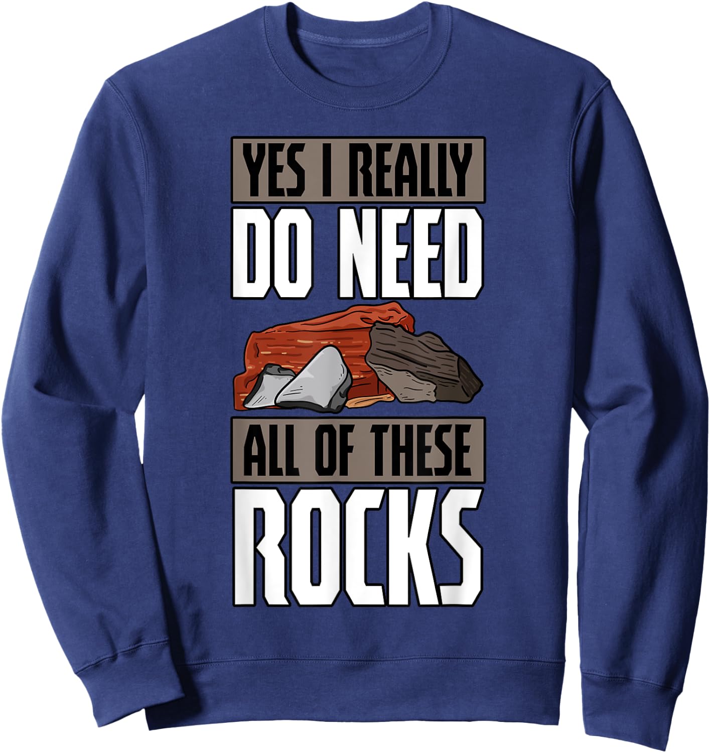 Geology Earth Scientists Geologists Mineral Collectors Rock Small Sweatshirt - Sweatshirt | Navy