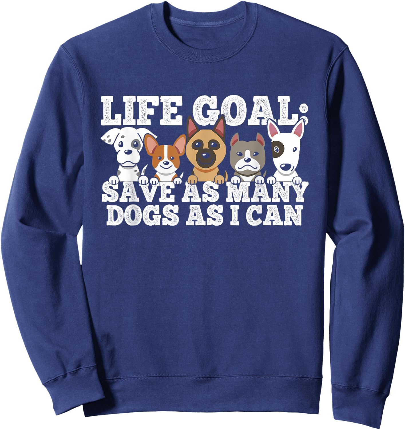Animal Shelter Dog Rescue Dog Rescue Animal Protection - Dog Home Sweatshirt - Sweatshirt | Navy