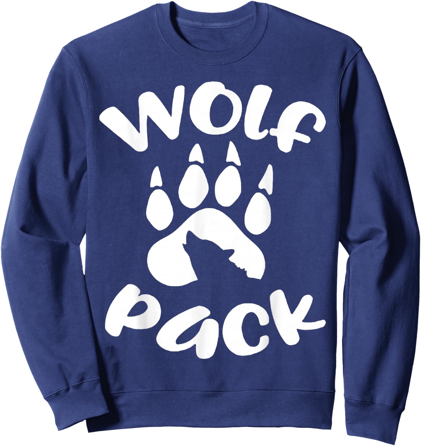 Wolf Pack Wolf Family Matching Sweatshirt - Sweatshirt | Navy