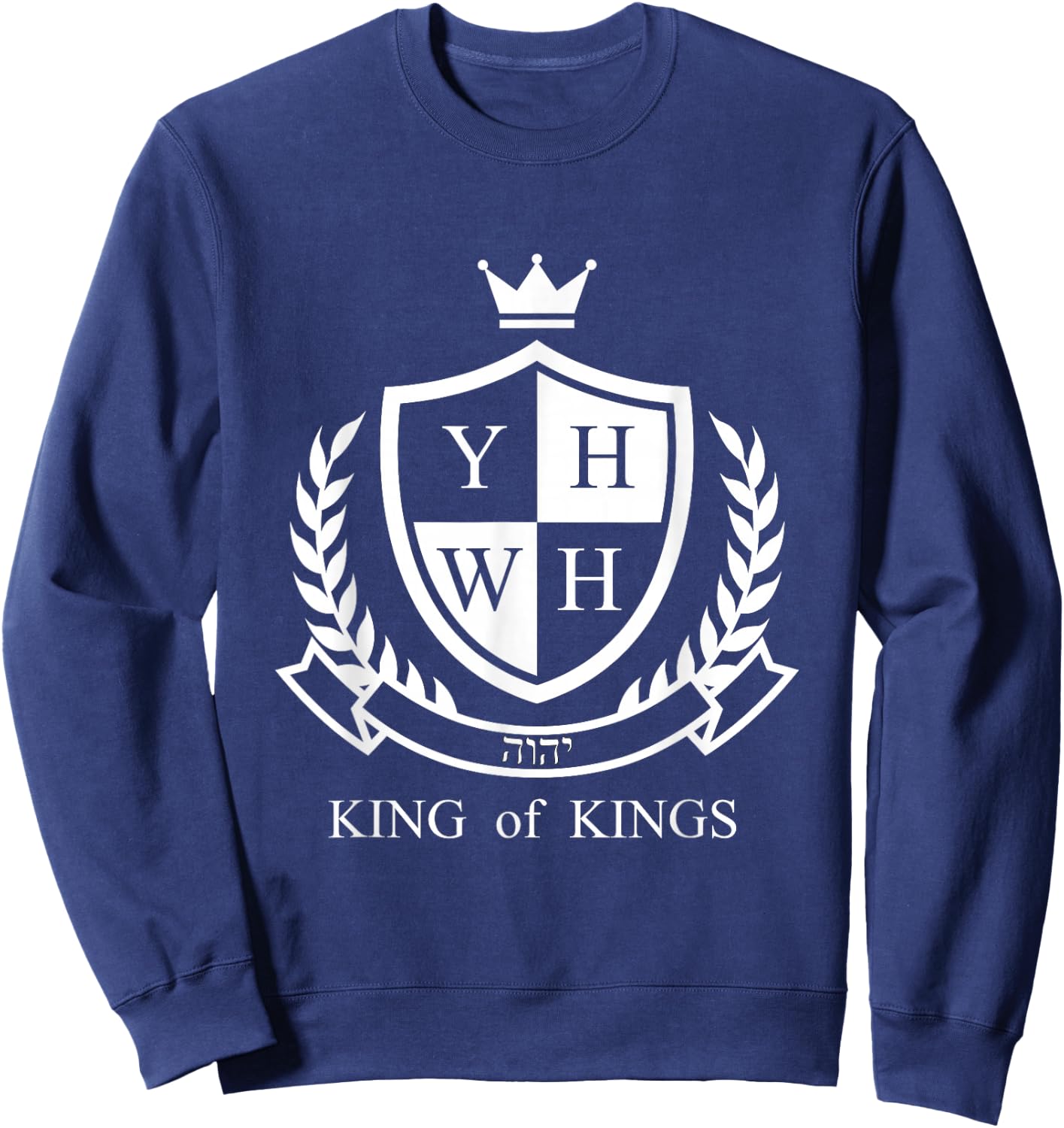 Yahweh King of Kings Sweatshirt - Sweatshirt | Navy