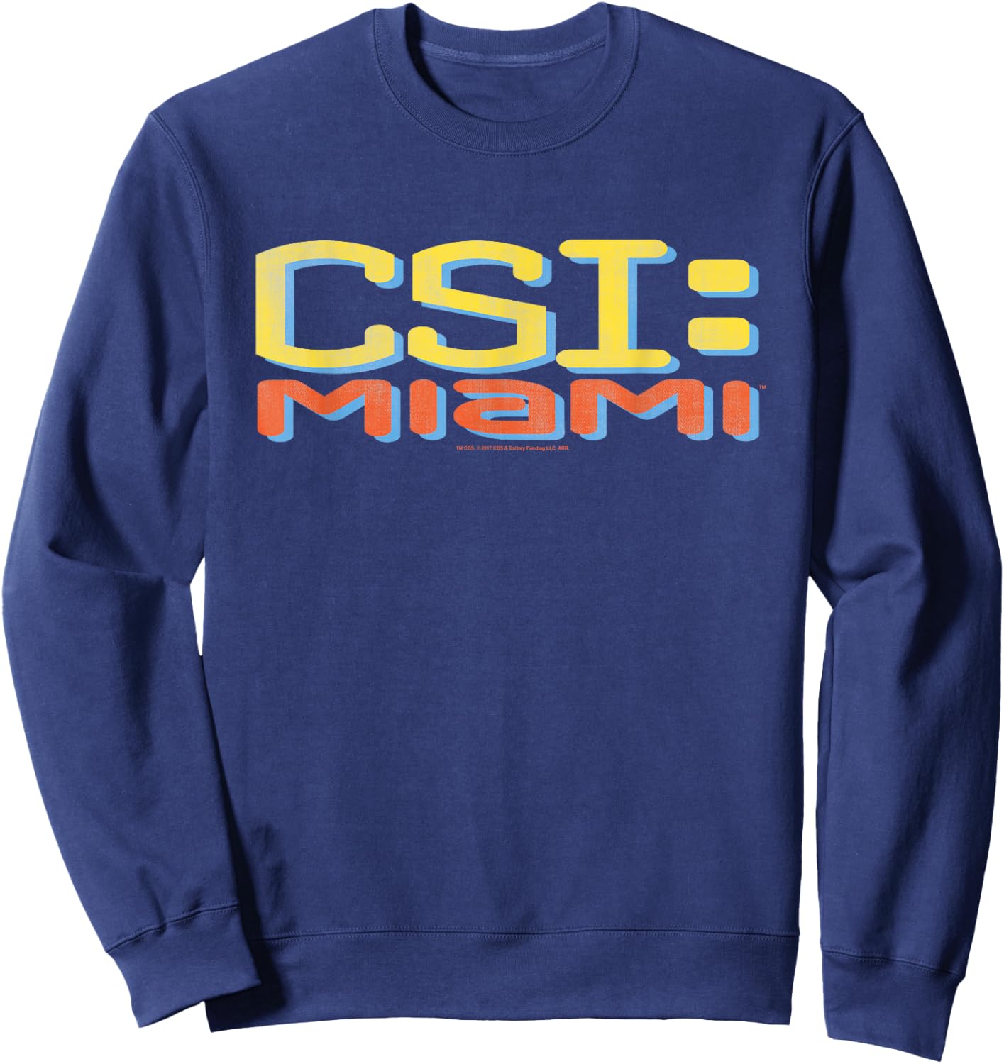 CSI: Miami Logo Distressed Sweatshirt - Sweatshirt | Navy