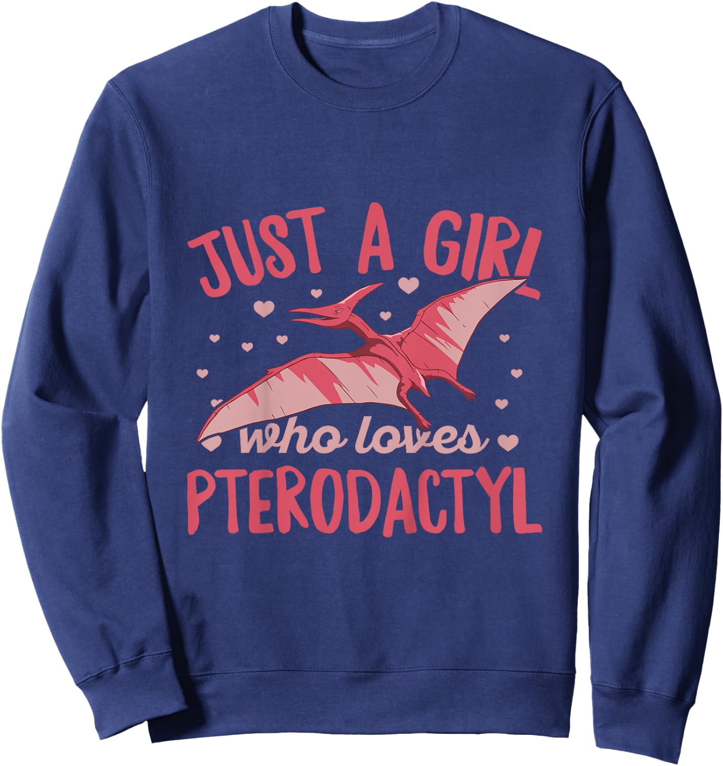Bird Dinosaur Pterodactyl Design for a Pterodactyl Girl Sweatshirt - Sweatshirt | Navy