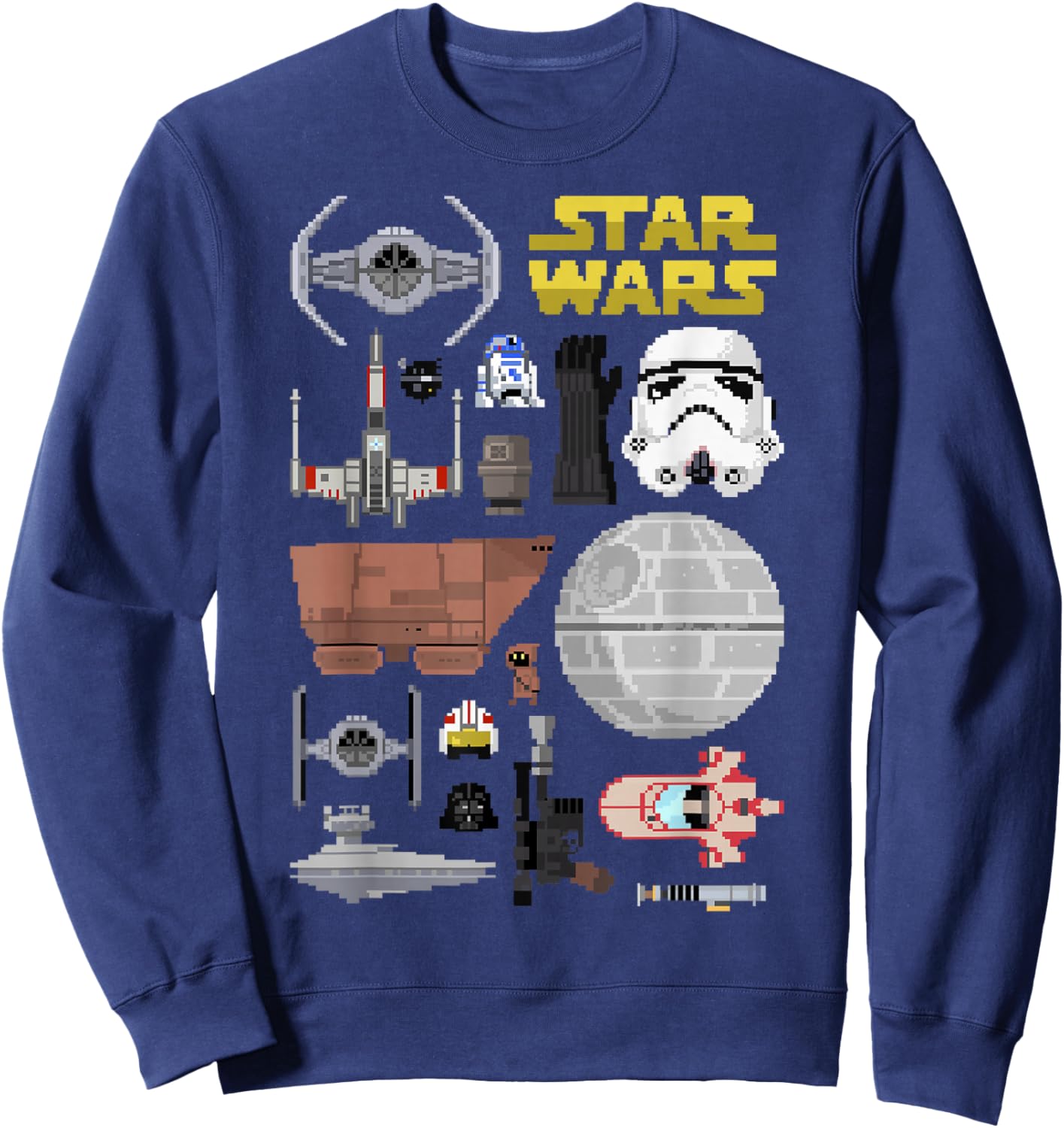Star Wars Pixel Icon Set Sweatshirt - Sweatshirt | Navy