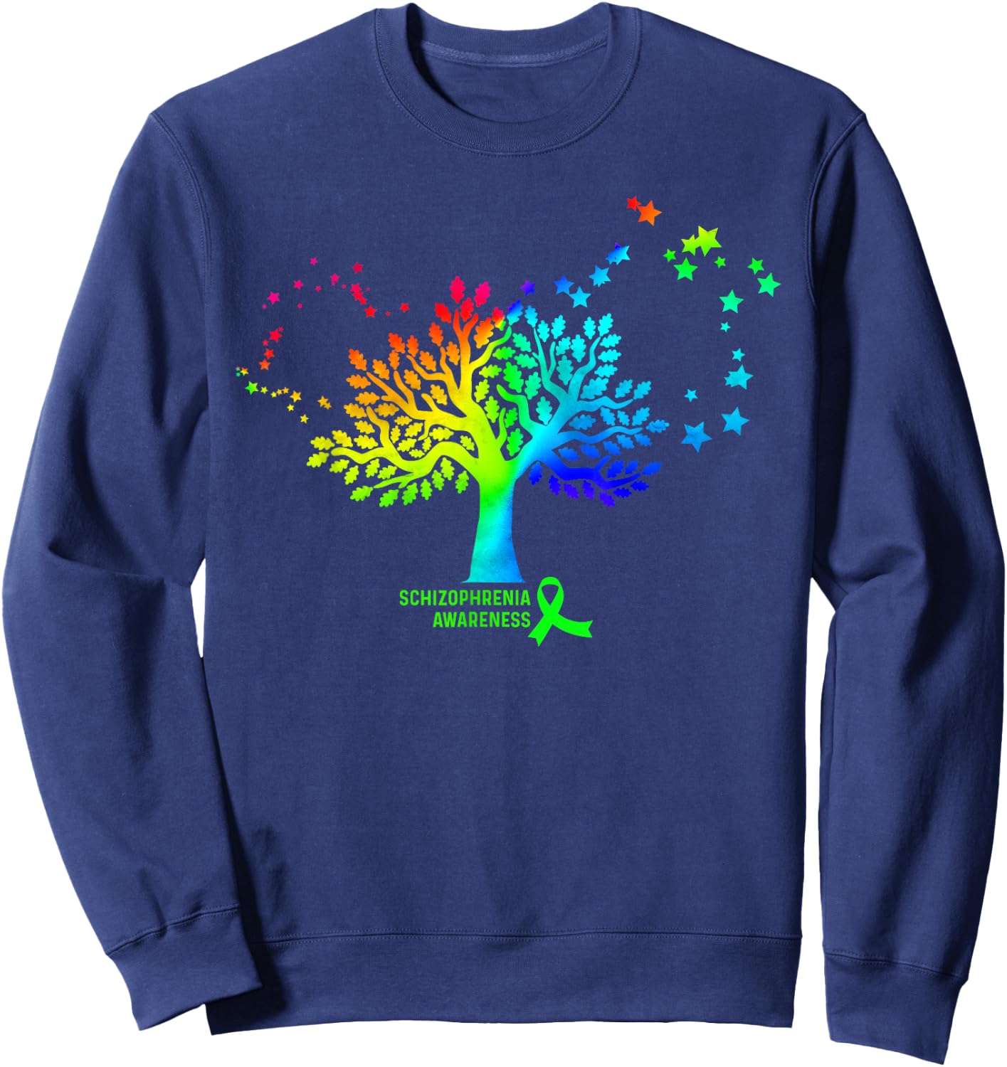 Retro Schizophrenia Awareness Sweatshirt - Sweatshirt | Navy