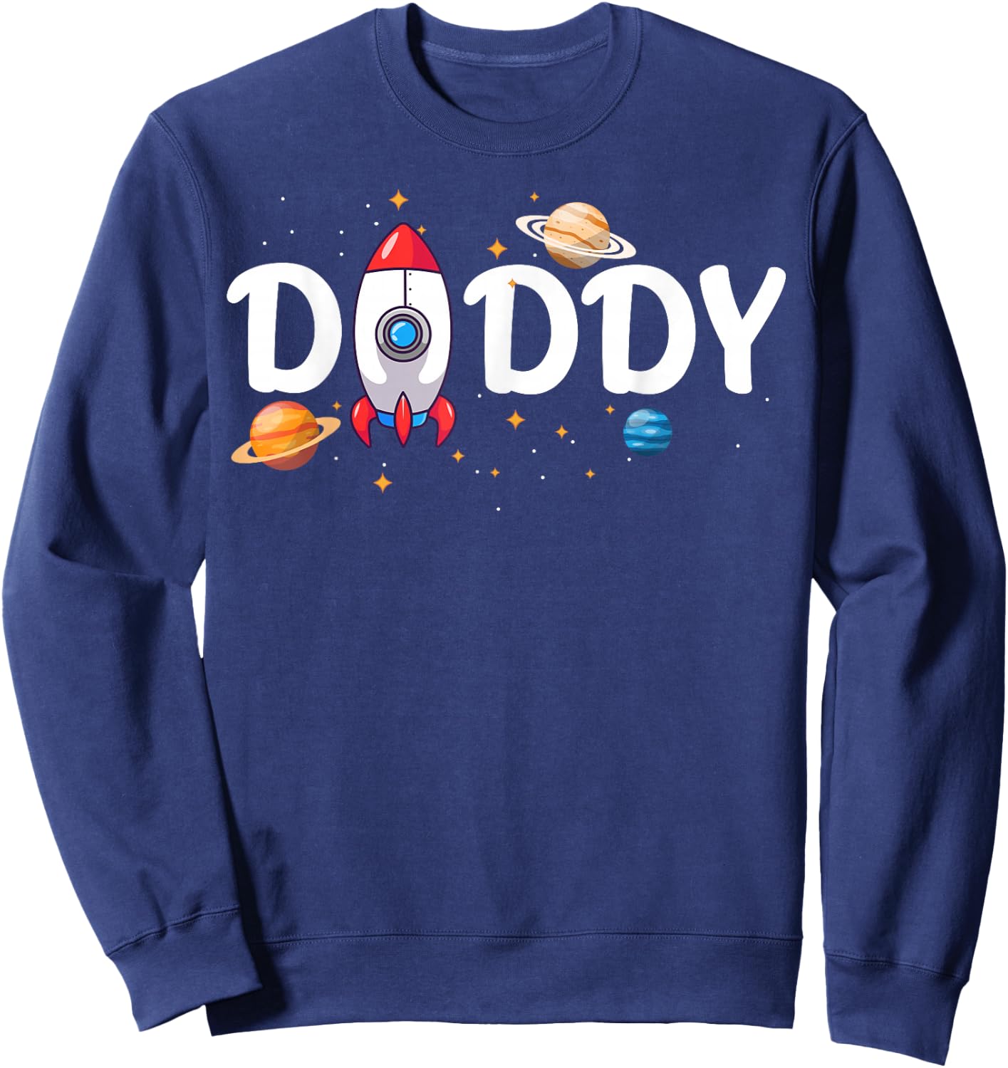 Daddy of The Birthday Boy Astronaut 1st Birthday Family Sweatshirt - Sweatshirt | Navy