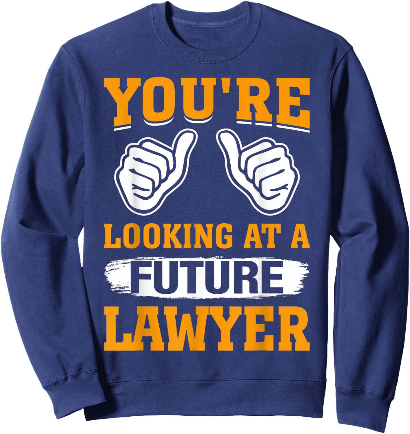 You're Looking At A Future Lawyer Sweatshirt - Sweatshirt | Navy