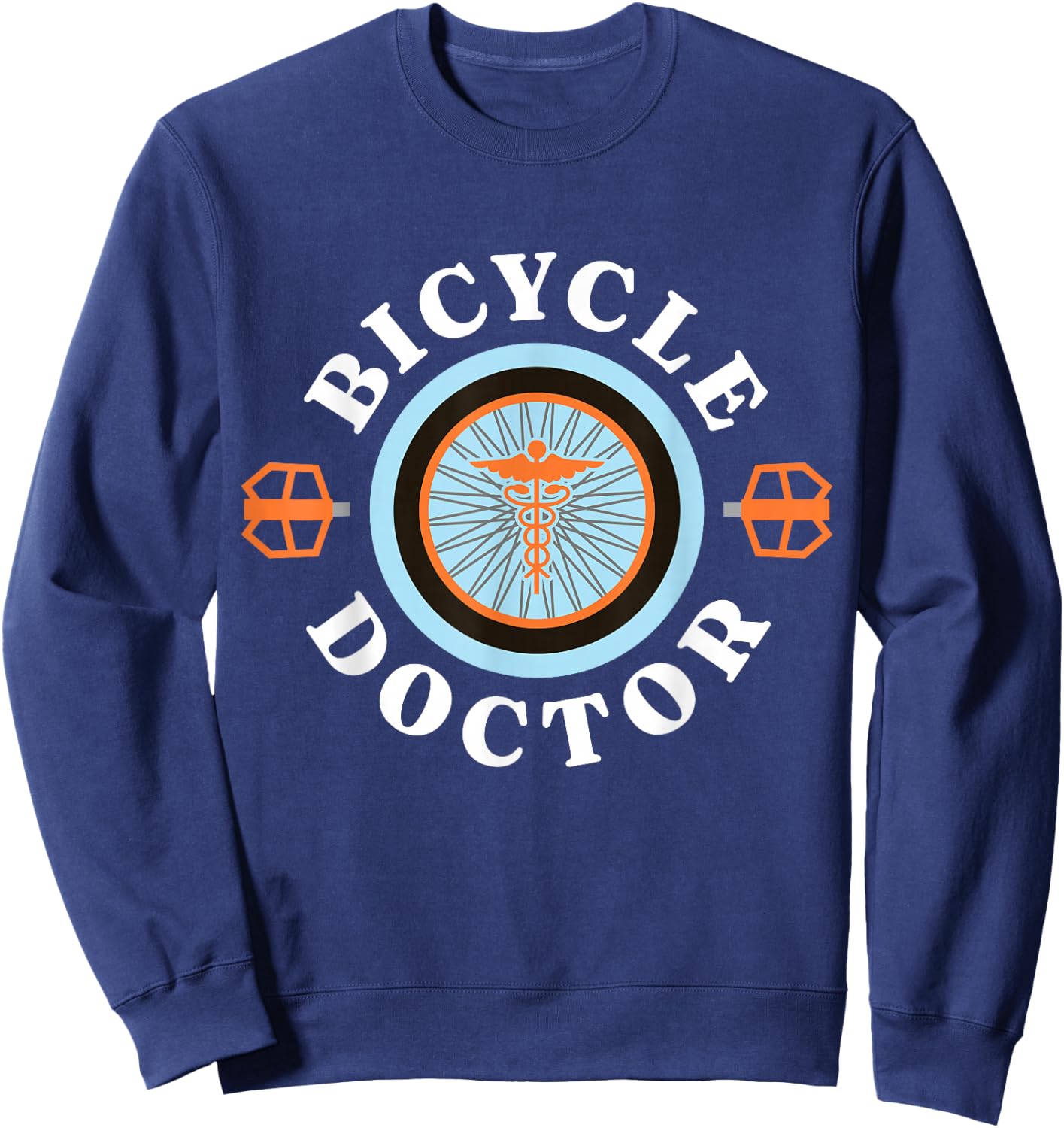 Bicycle Doctor Bike Mechanic Cycling Repair Fixing Bikes Sweatshirt - Sweatshirt | Navy