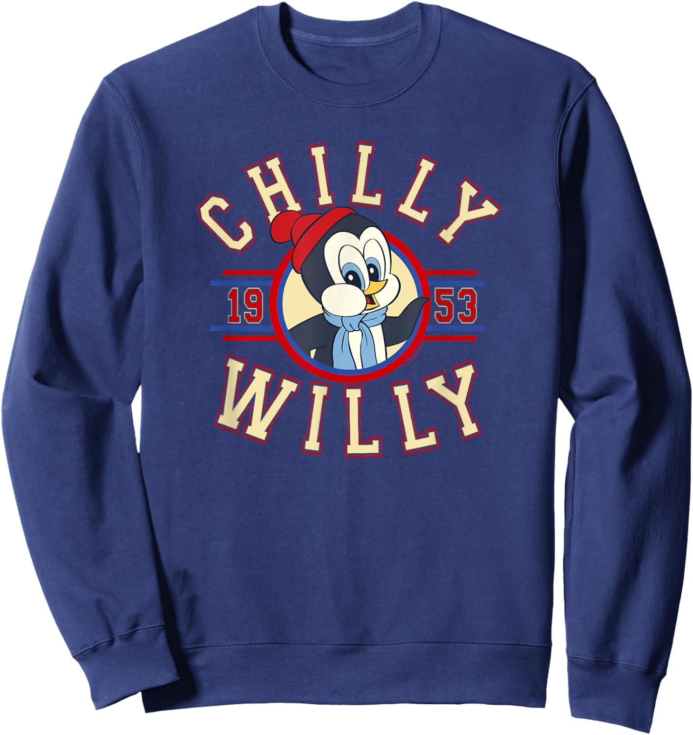 Chilly Willy 1953 Throwback Collegiate Sweatshirt - Sweatshirt | Navy