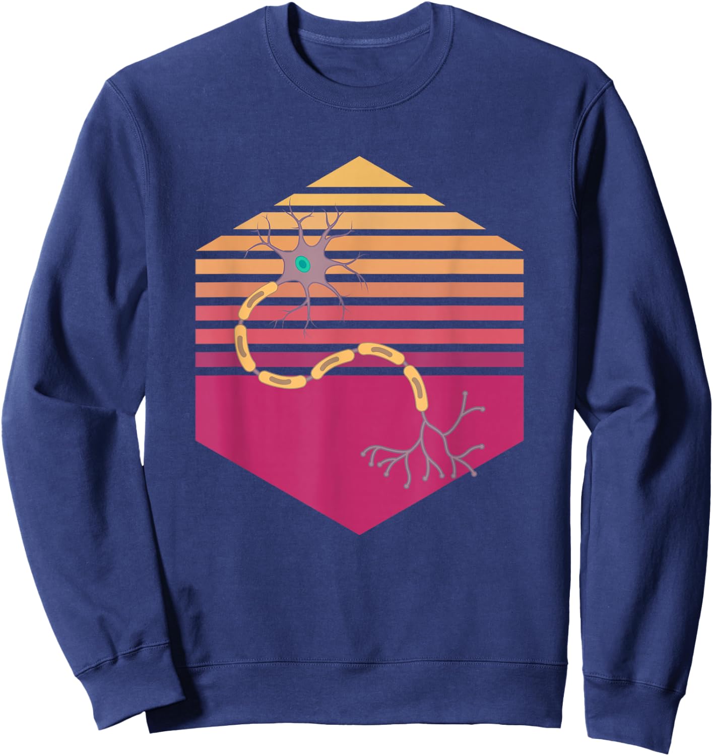 Neuron Vintage Neurologist Sweatshirt - Sweatshirt | Navy