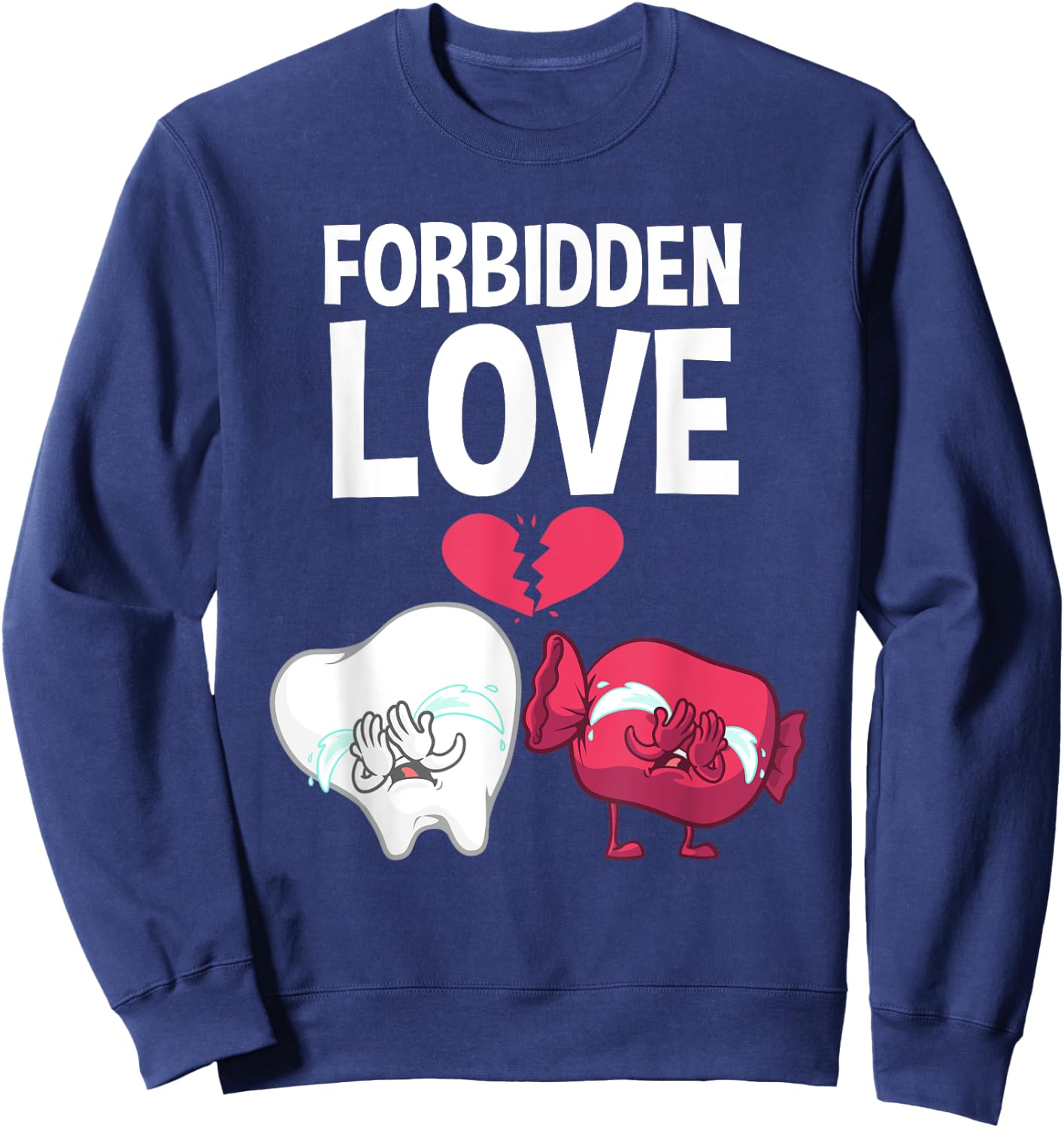 Funny Dentistry Art Women Dentist Dental Assistant Sweatshirt - Sweatshirt | Navy