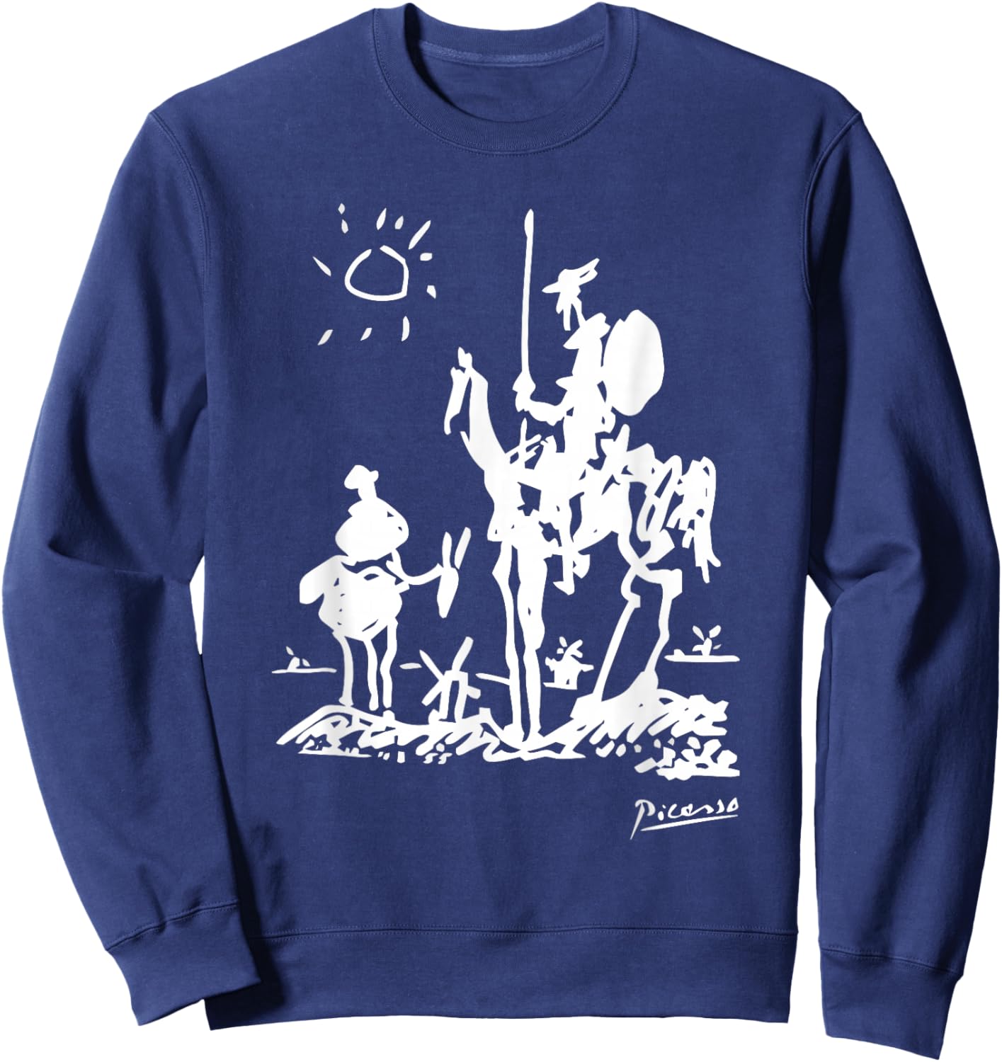 Don Quixote Artwork Sweatshirt - Sweatshirt | Navy