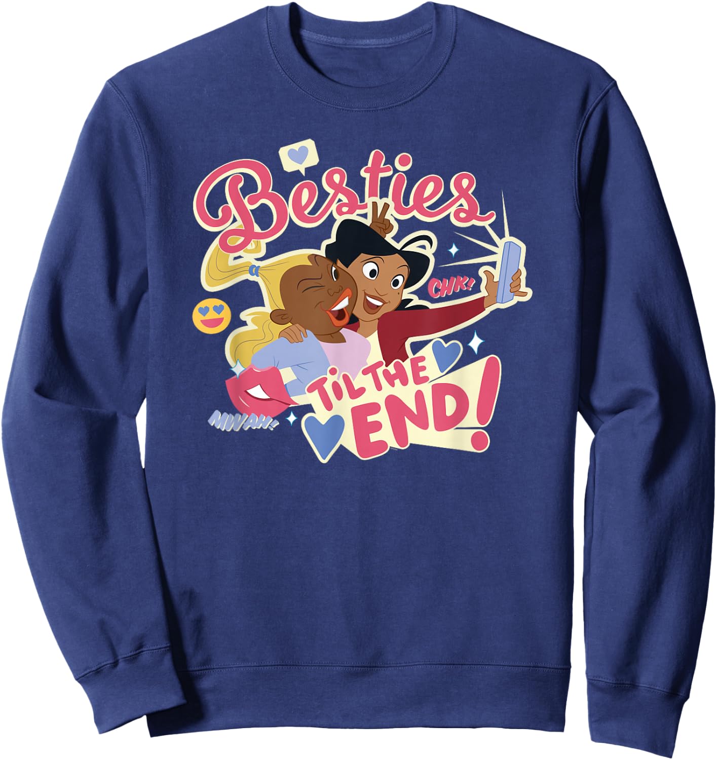 Disney Proud Family Penny Dijonay Jones Besties Til The End! Sweatshirt - Sweatshirt | Navy
