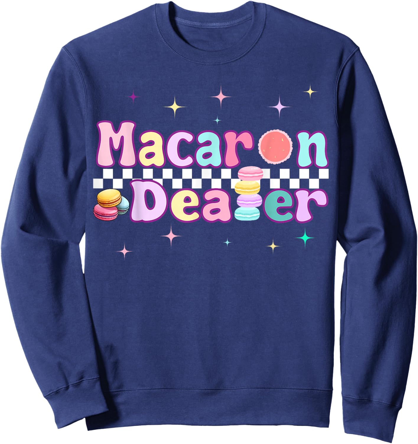 macaron dealer For Macaron Cupcake Candy Sweet Cake Sweatshirt - Sweatshirt | Navy