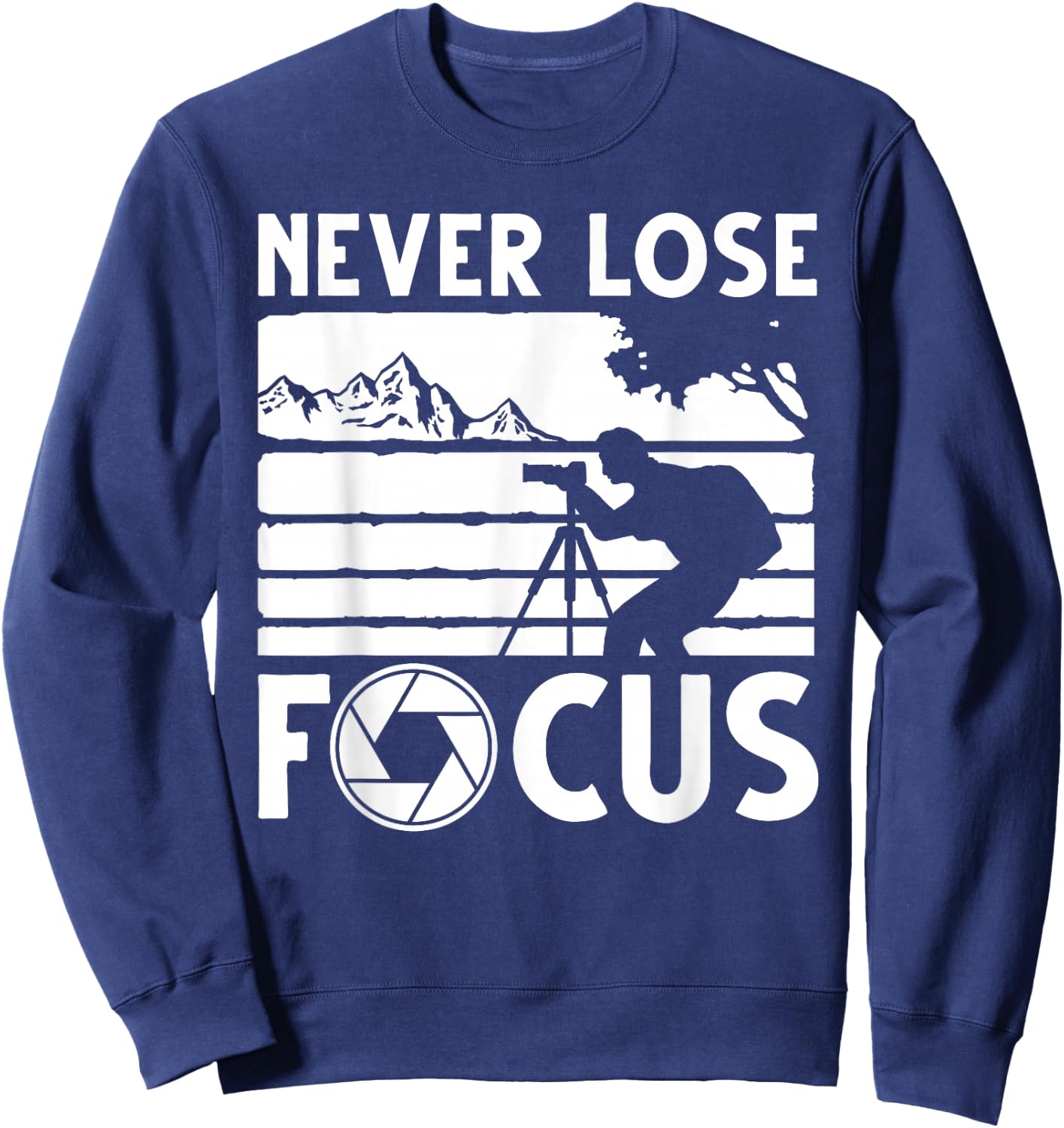 Cool Photographer Art Women Photography Camera Lover Sweatshirt - Sweatshirt | Navy