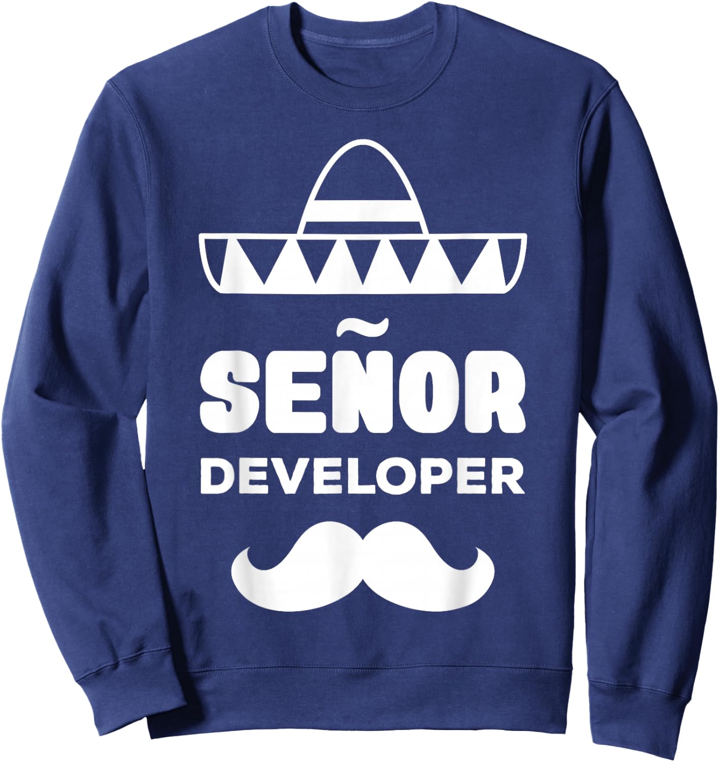 Senior Developer Job Senor Geek Nerd Computer Science Sweatshirt - Sweatshirt | Navy