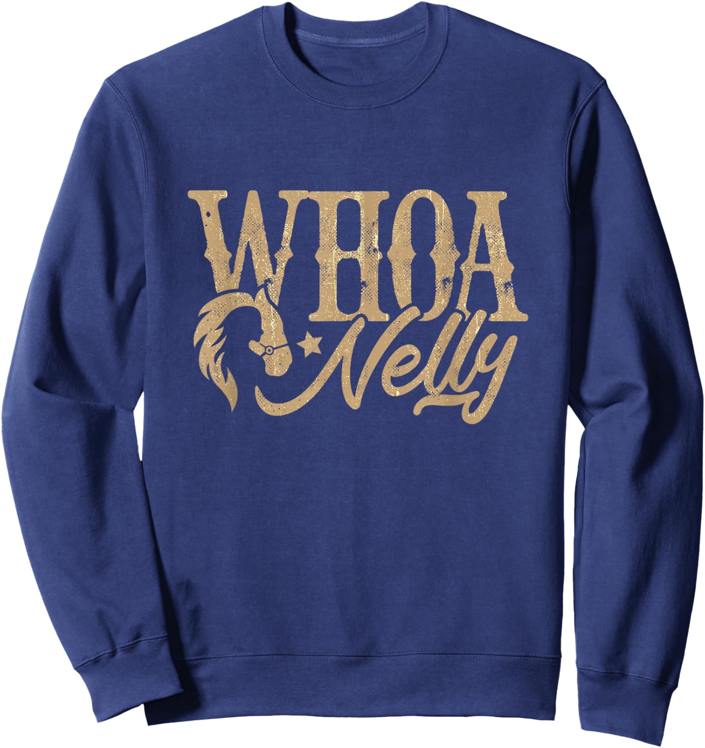 Casual Whoa nelly country graphic shirt Sweatshirt - Sweatshirt | Navy