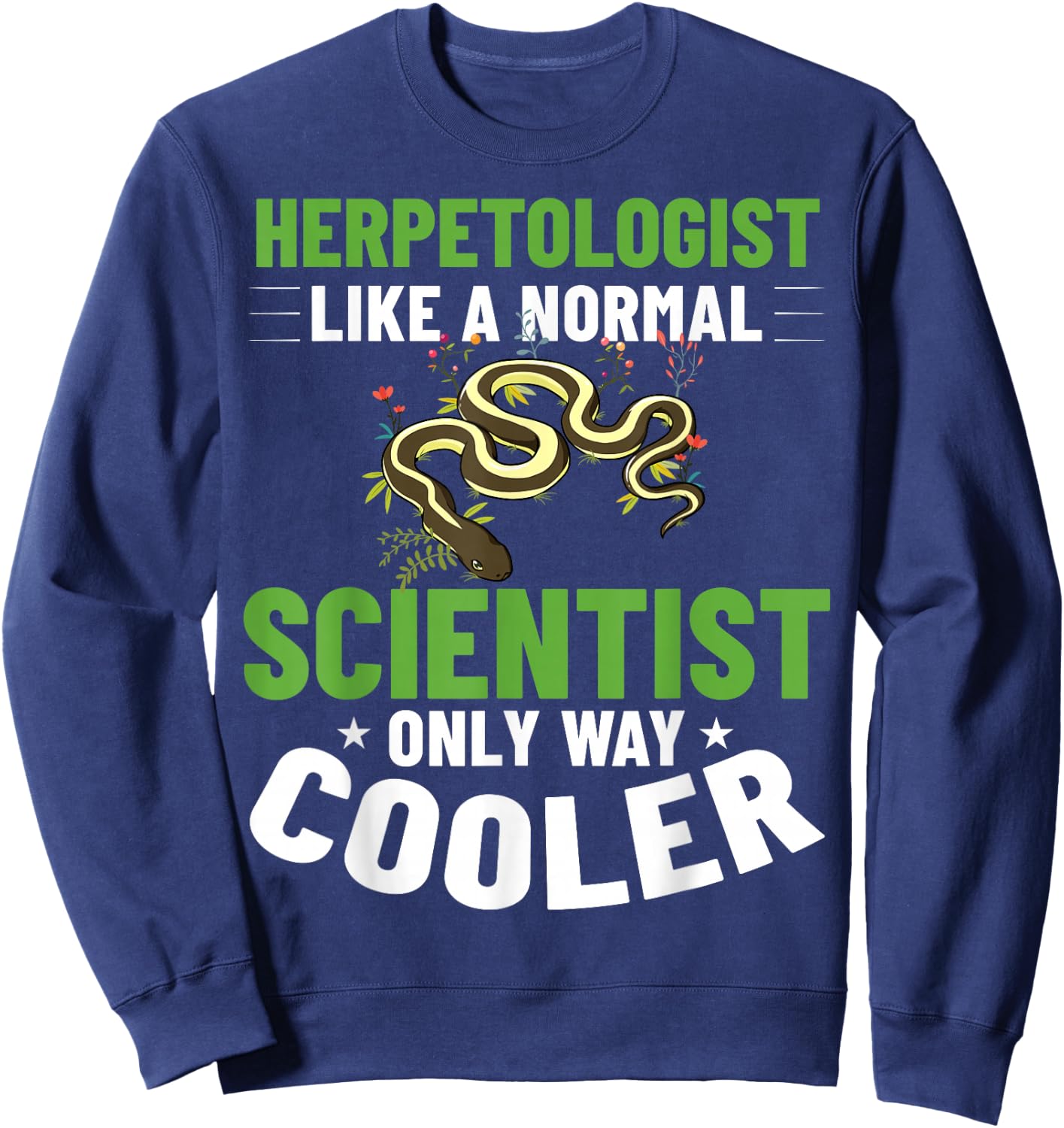 Herpetology Herping Amphibians Reptile Herpetologist Sweatshirt - Sweatshirt | Navy