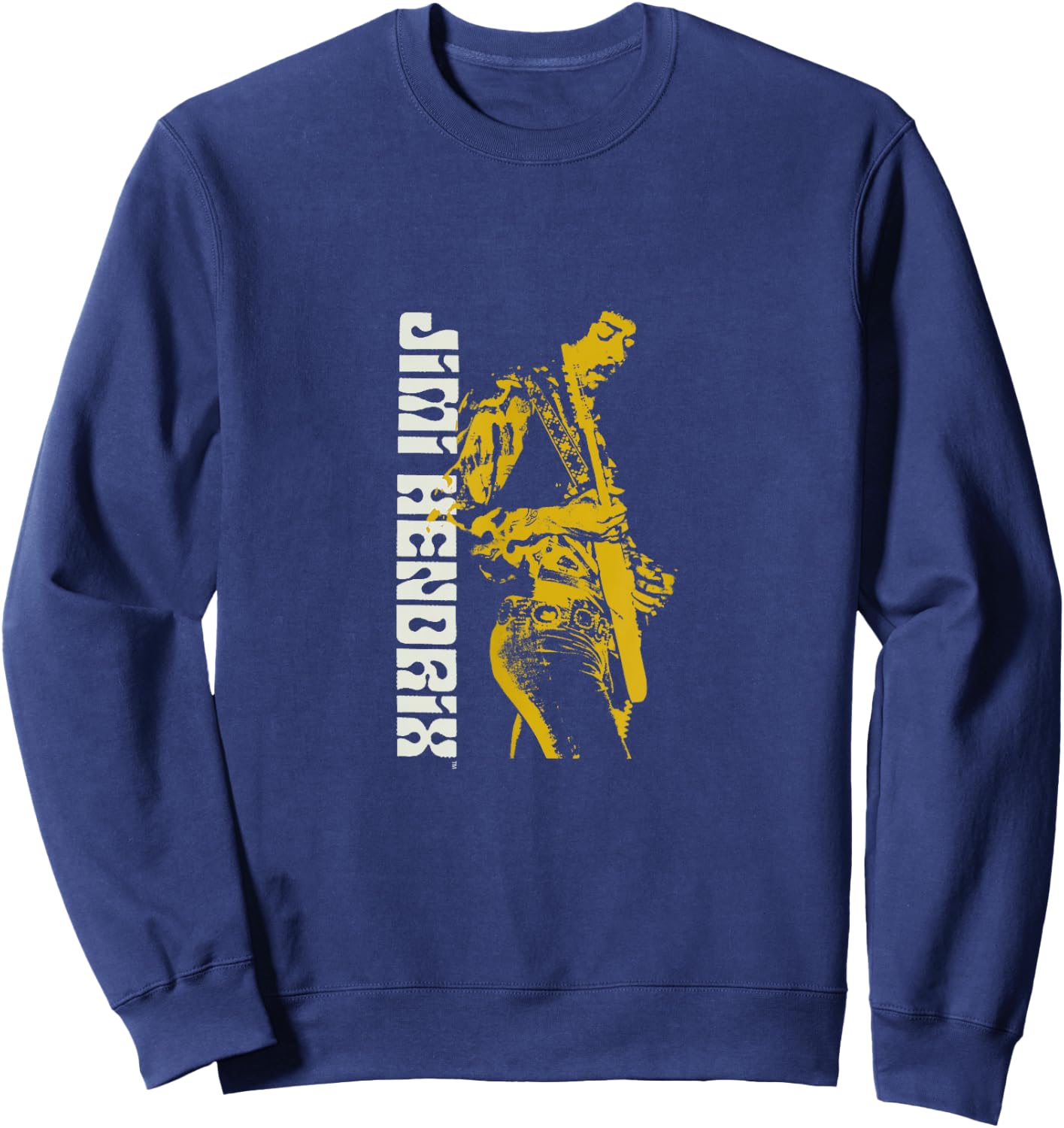 Jimi Hendrix Silhouette Guitar Sweatshirt - Sweatshirt | Navy