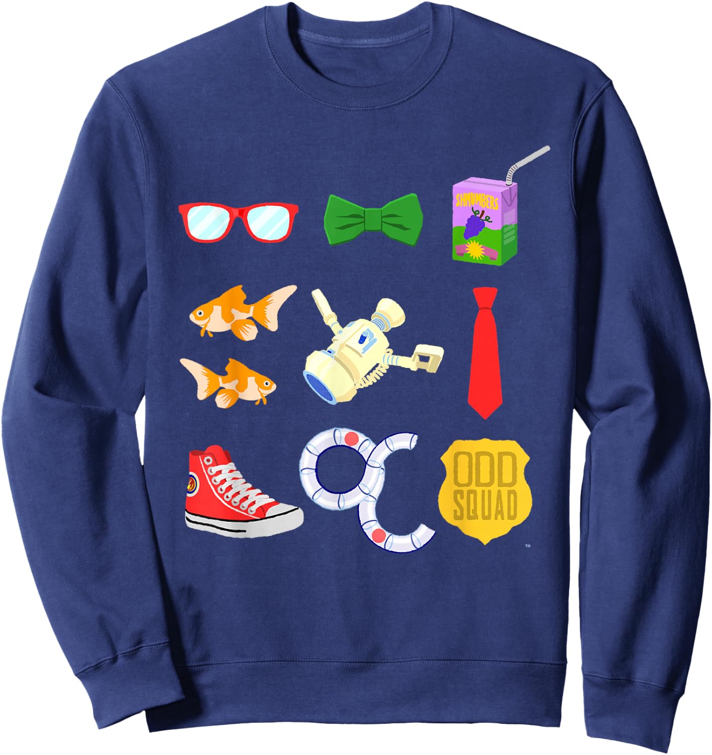 Odd Squad Agent Accessories Illustrated Shirt Sweatshirt - Sweatshirt | Navy