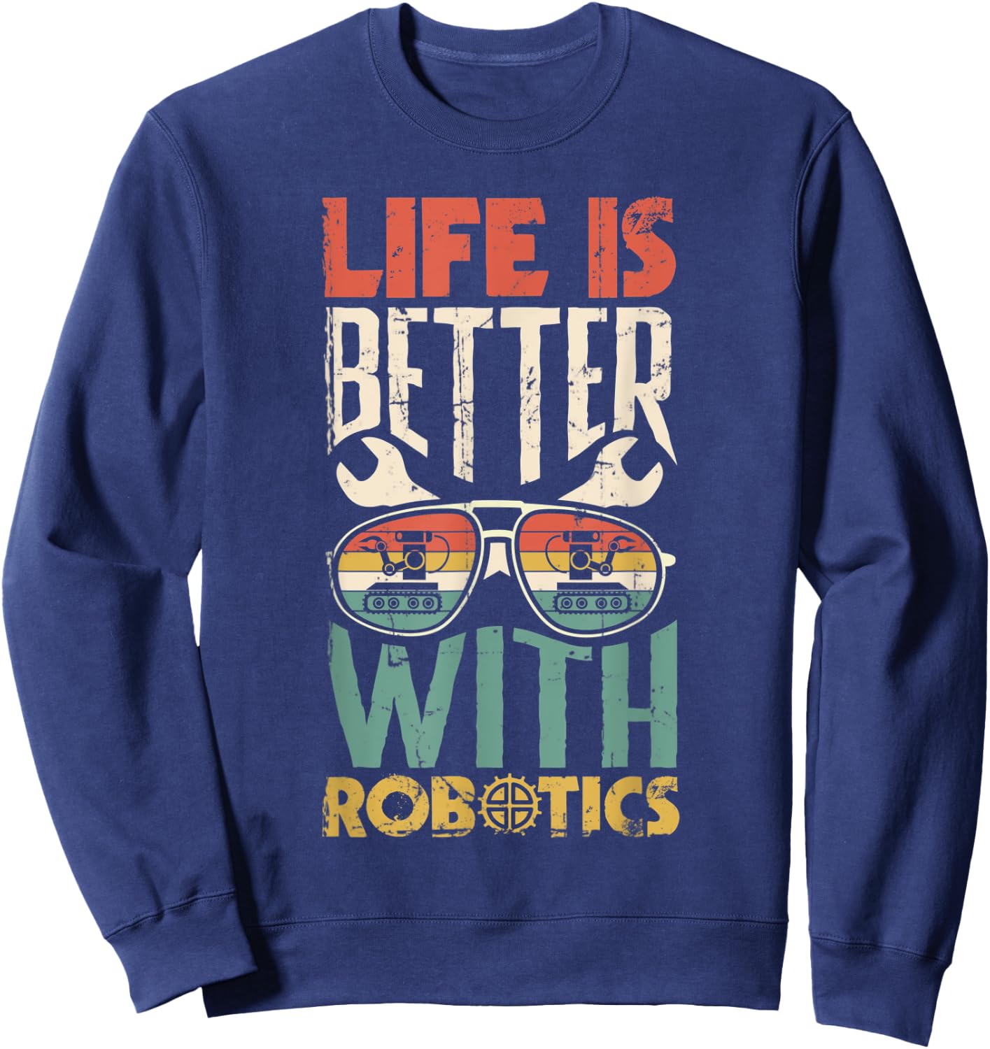Robotics Engineering Artificial Intelligence Robots Sweatshirt - Sweatshirt | Navy