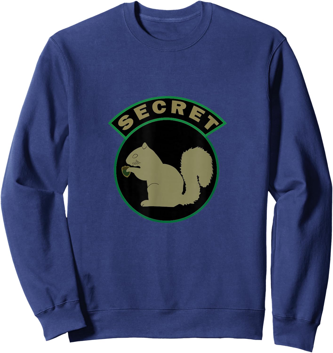 Secret Squirrel Intelligence Air Force DOD Patch Sweatshirt - Sweatshirt | Navy