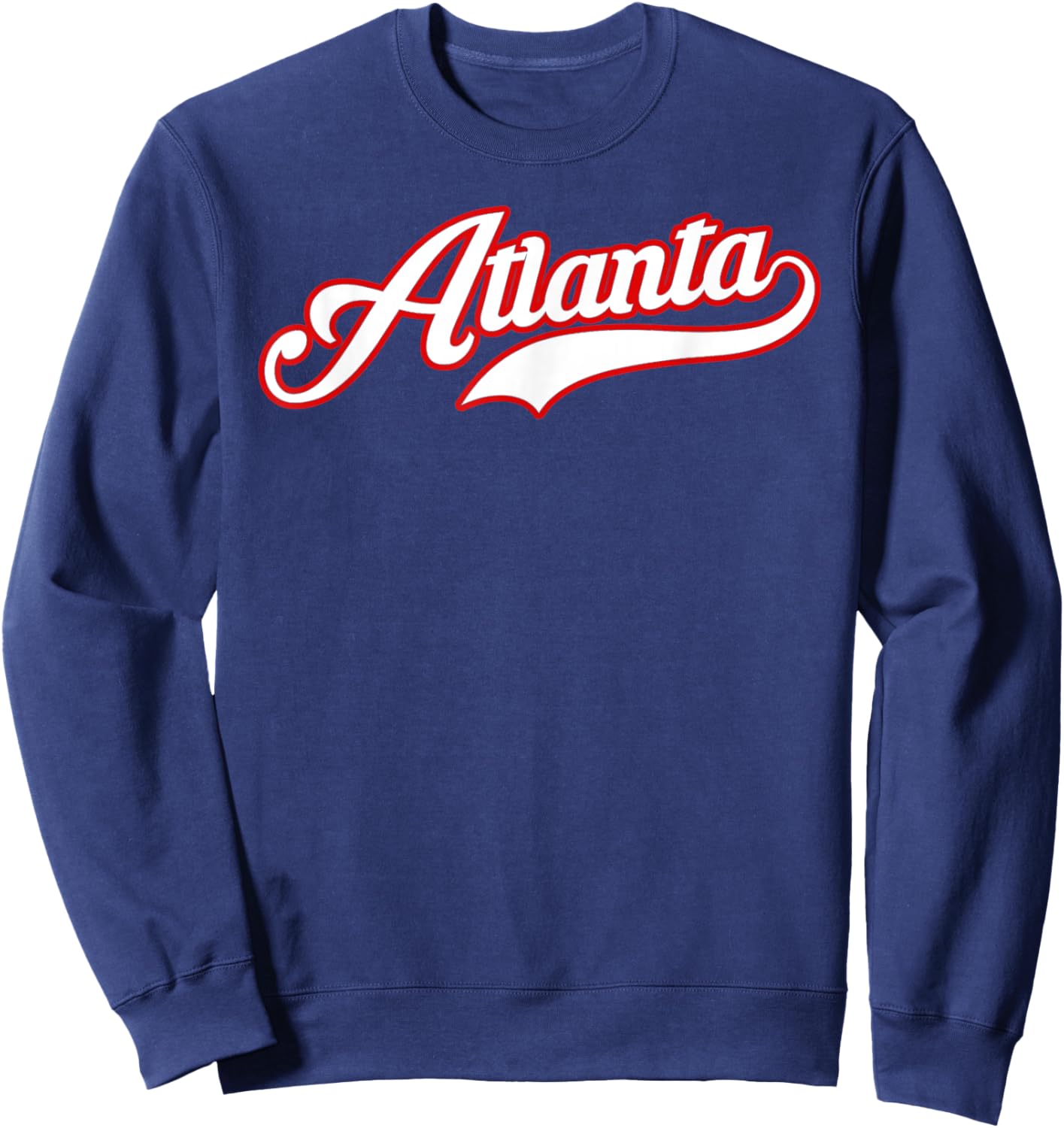 Vintage Atlanta Baseball ATL Gameday Sweatshirt - Sweatshirt | Navy