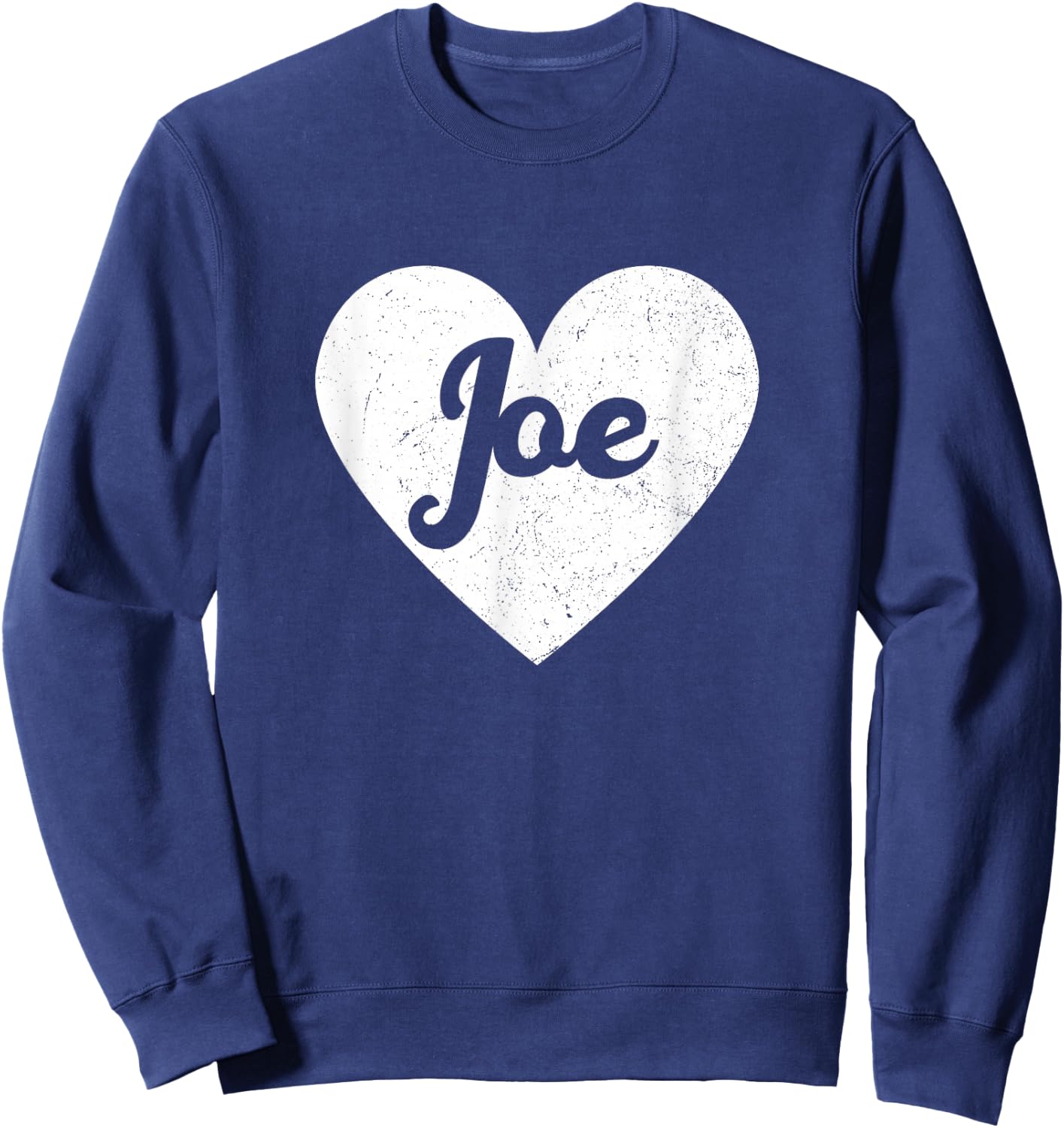 I Heart Joe - First Names And Hearts, I Love Joe Sweatshirt - Sweatshirt | Navy