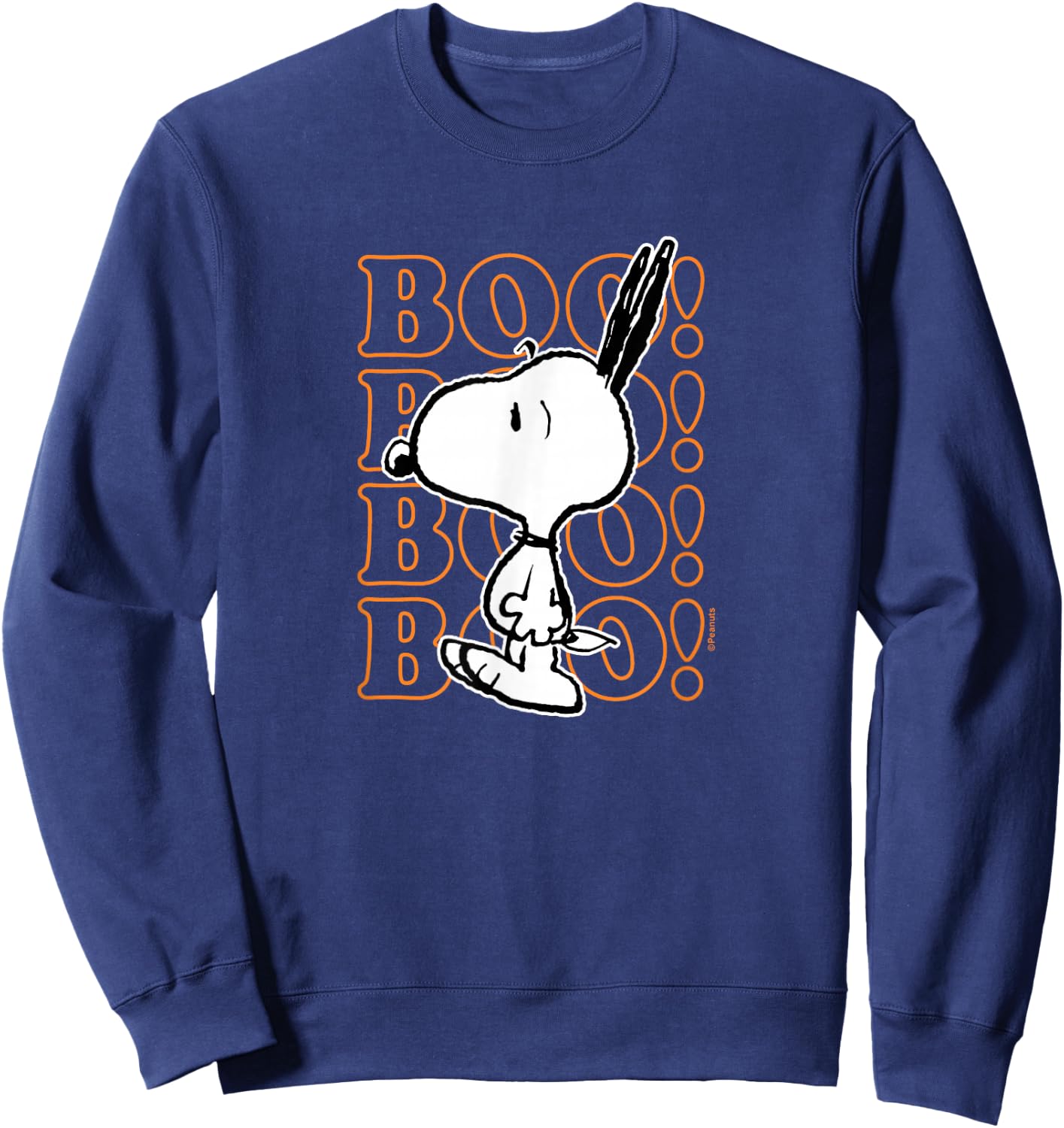 Peanuts - Halloween - Boo Snoopy Scared Sweatshirt - Sweatshirt | Navy
